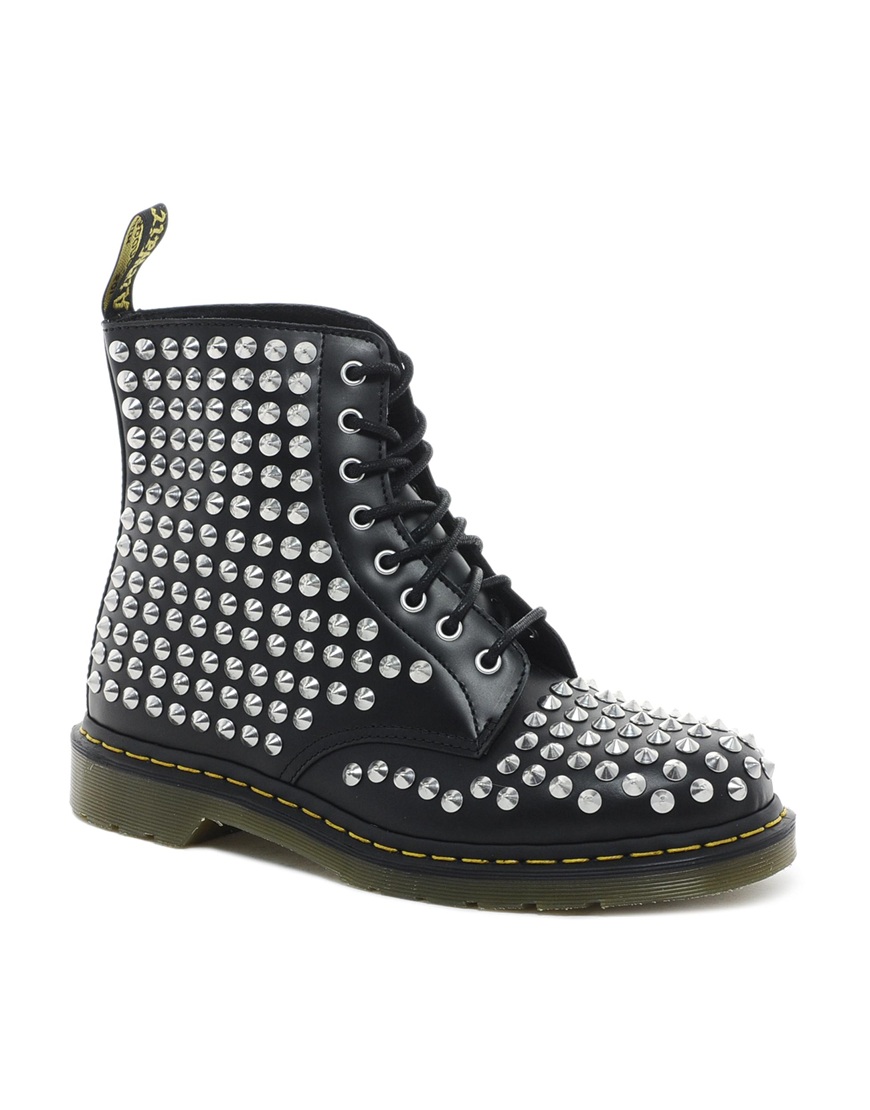 ASOS Spike Studded Boots in Black for Men Lyst