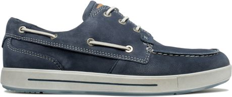Ecco Androw Boat Shoes in Blue for Men (Marine) | Lyst