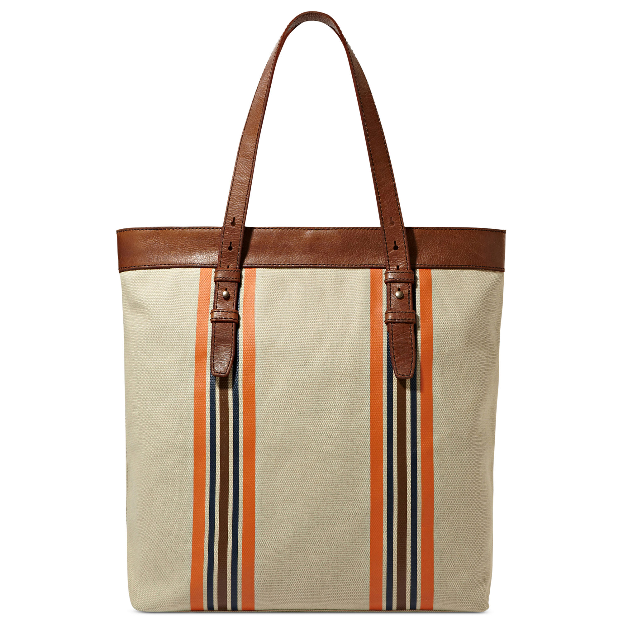 Lyst Fossil Striped Utility Canvas Bag in Natural for Men