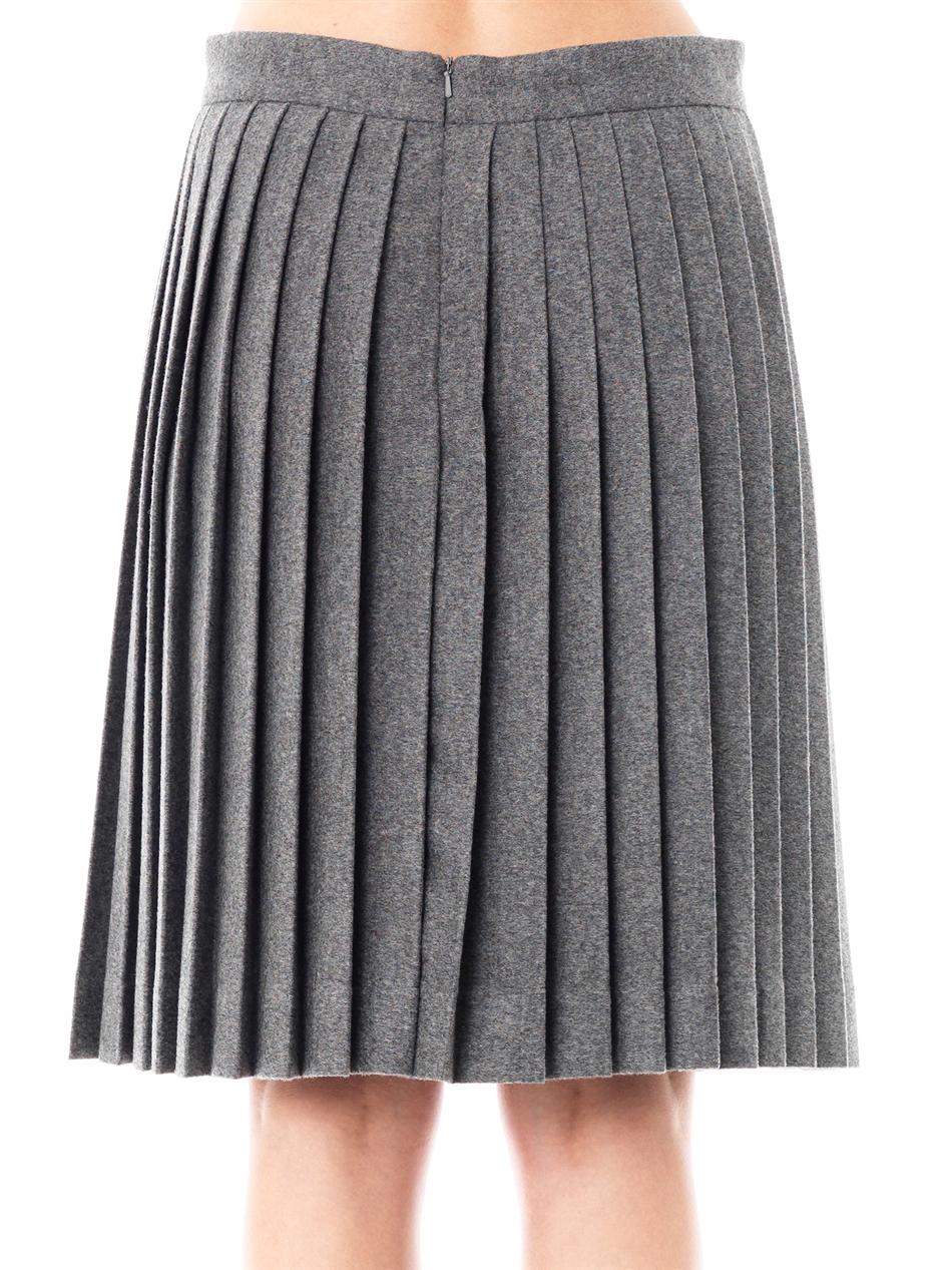 mid length pleated skirts 5x