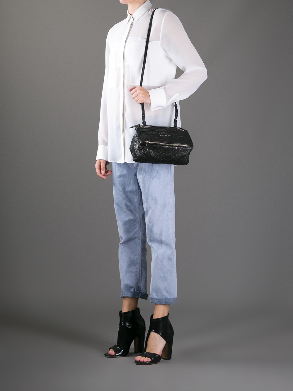 Givenchy Mini Pandora Shoulder Bag in Black - Lyst