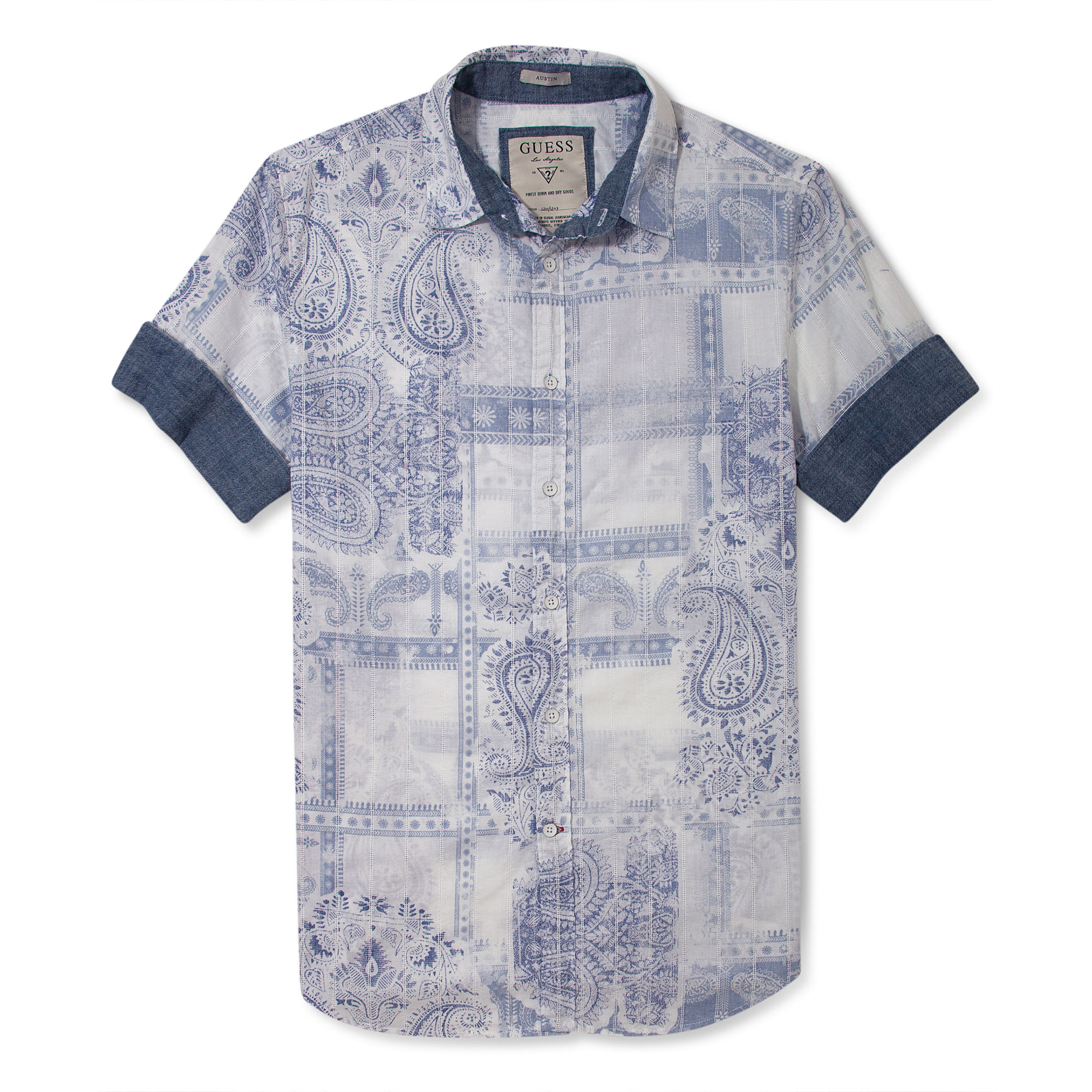 guess short sleeve button down