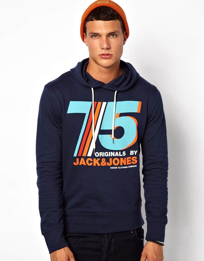 jack and jones colorblock hoodie