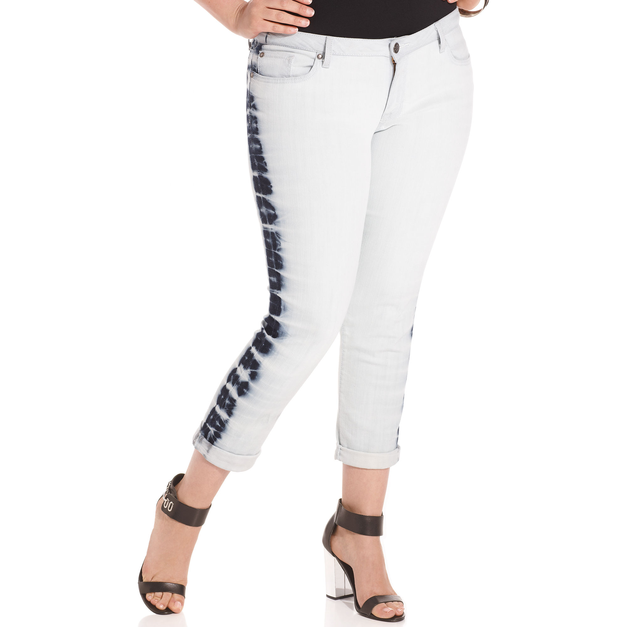 forever printed cuffed cropped sundial forever printed cuffed cropped sundial