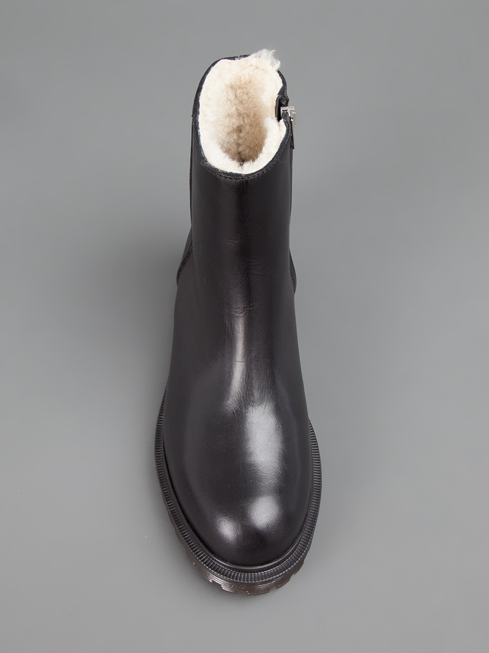 shearling chelsea boot