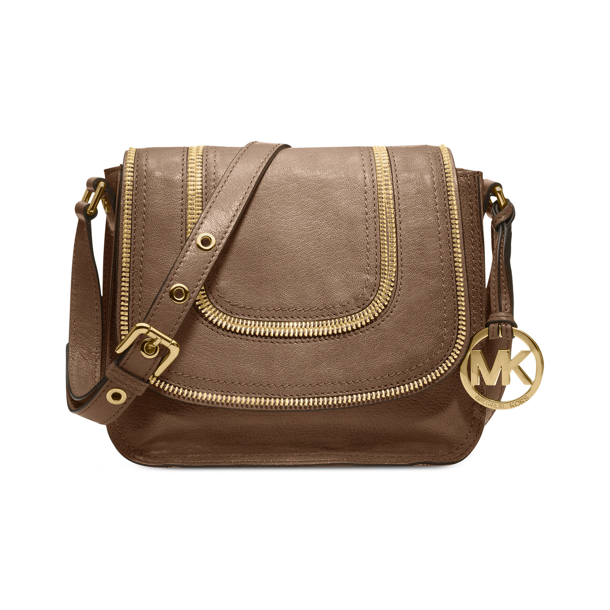 Michael Kors Bayview Small Messenger Bag in Brown - Lyst