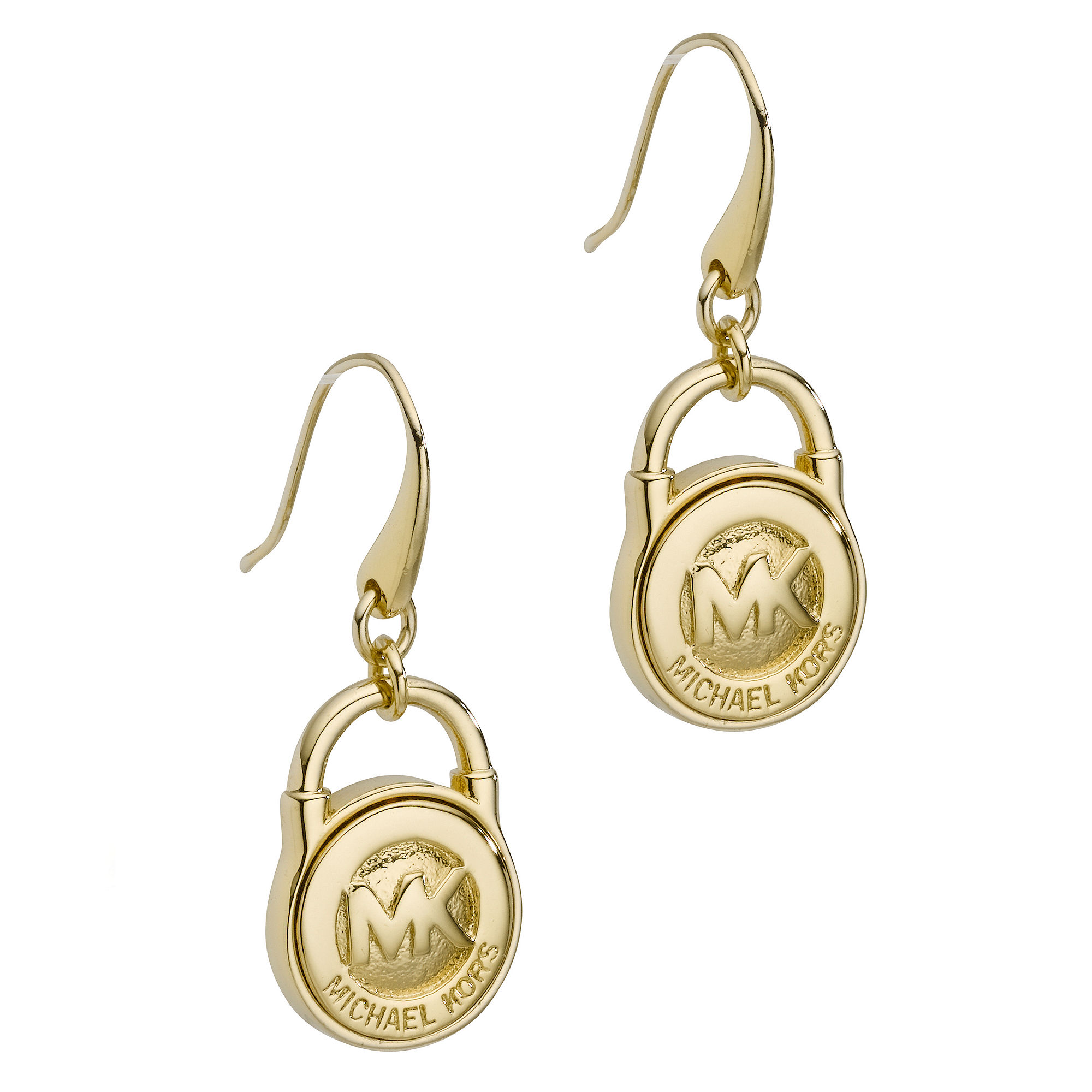 Michael Kors Lock Earrings in Metallic 