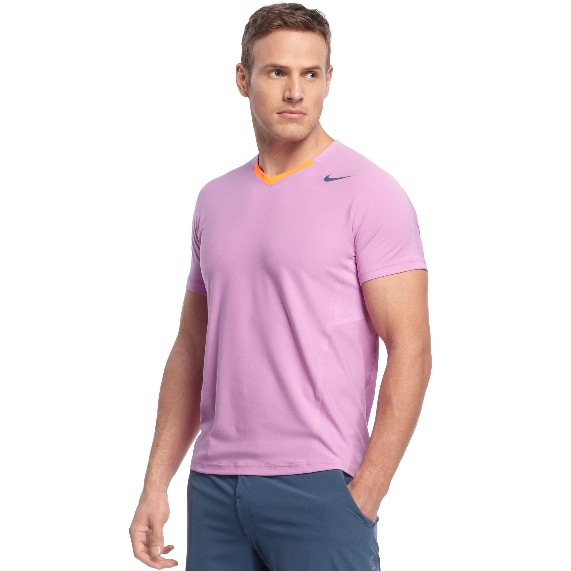 Nike Premier Rafael Nadal Crew Neck Tennis Tshirt in Purple for Men - Lyst