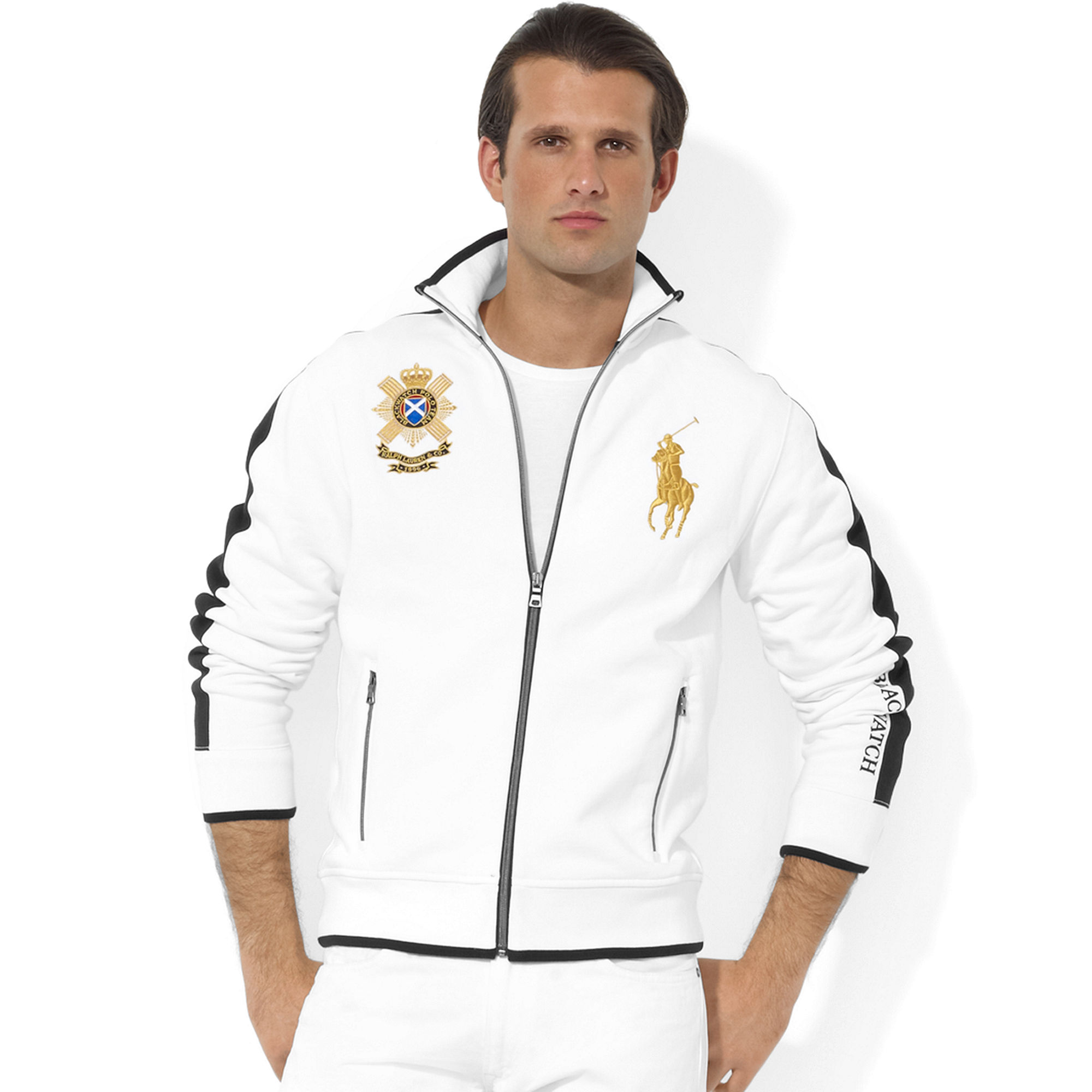 polo ralph lauren fleece mockneck jacket