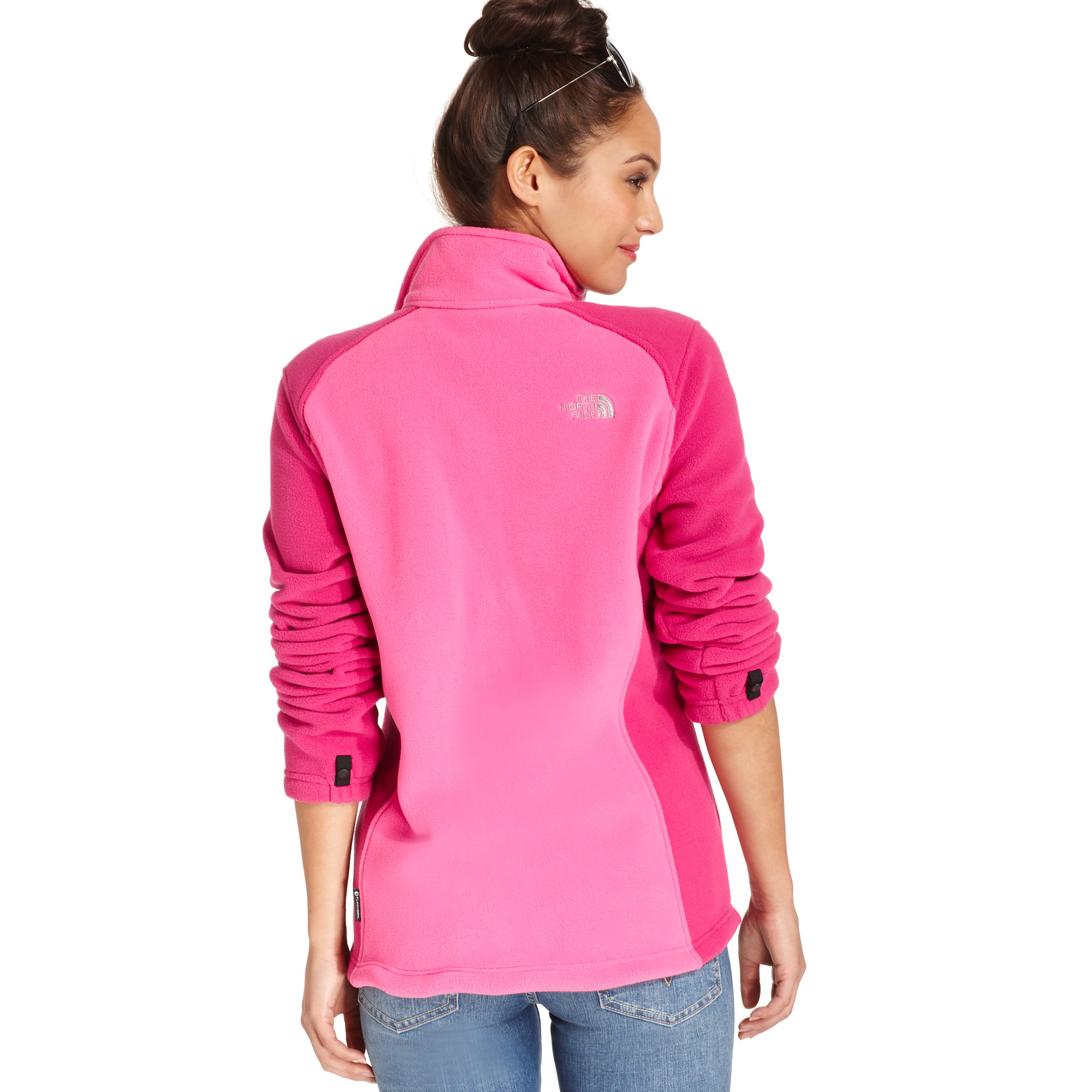 The North Face Rdt 300 Flashdry Colorblocked Fleece in Pink | Lyst