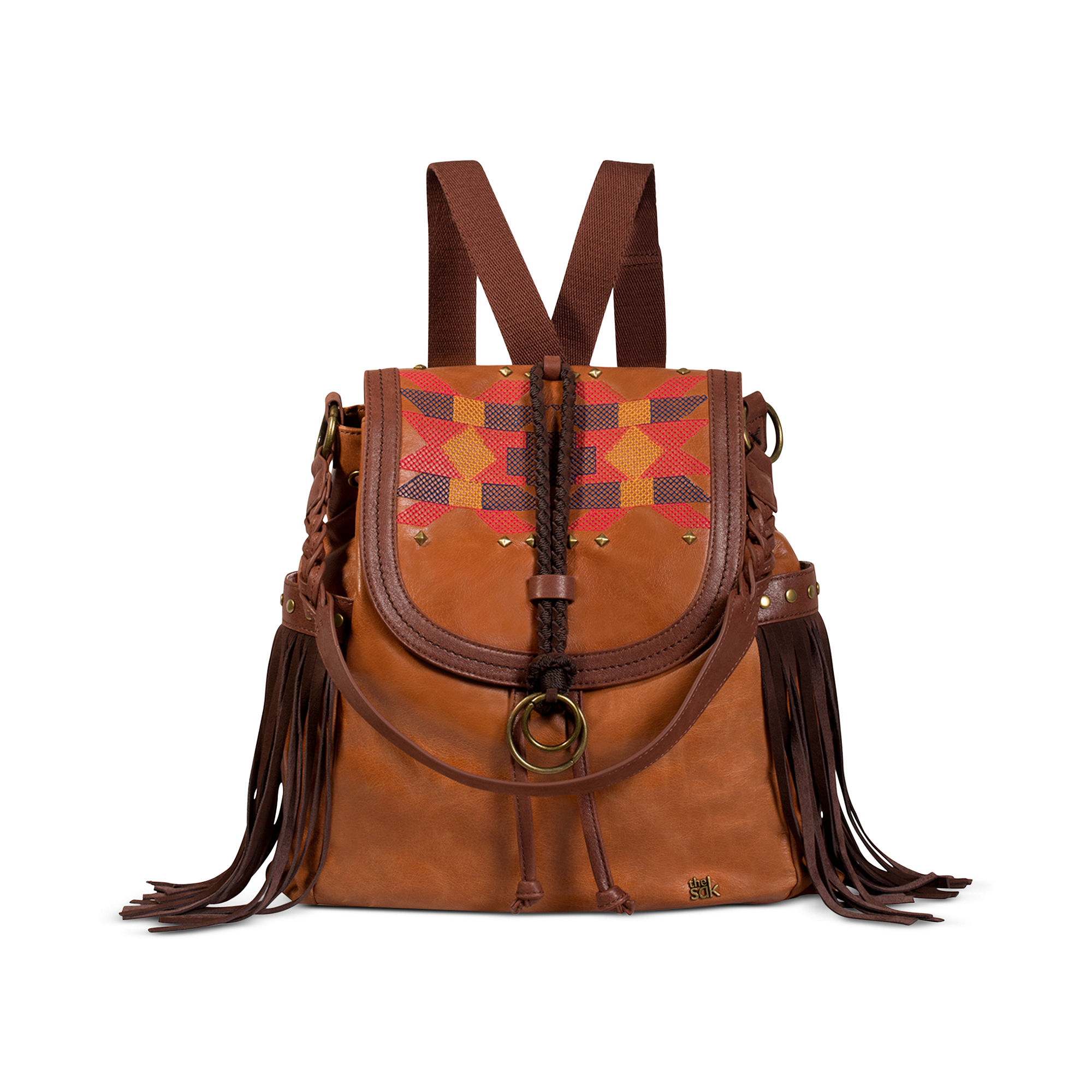The Sak Convertible Shoulder Purse Hand Brown Leather Backpack | IUCN Water