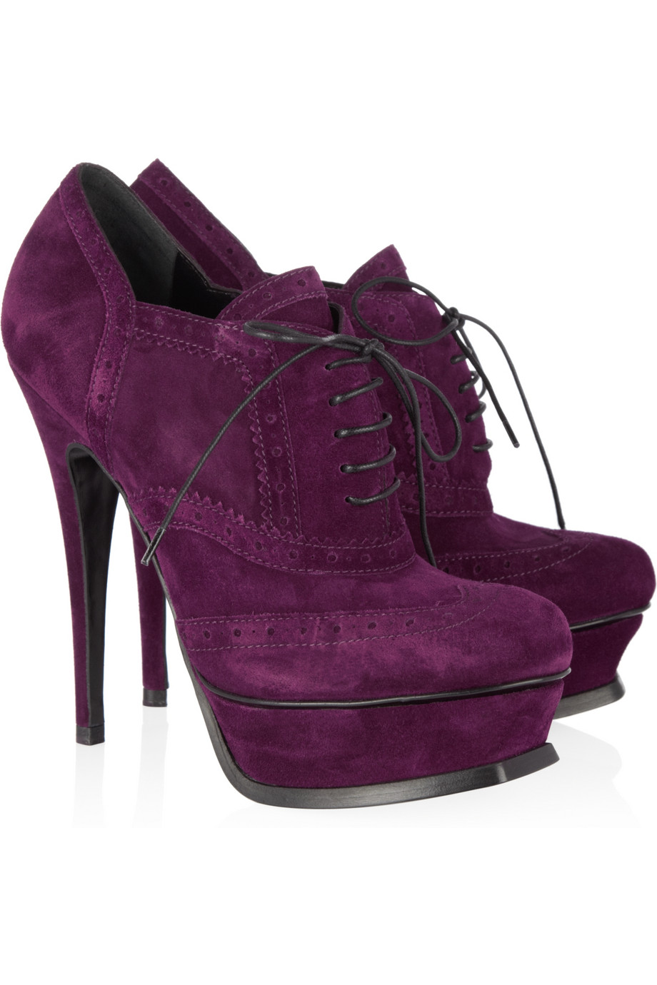 saint laurent brogue boots