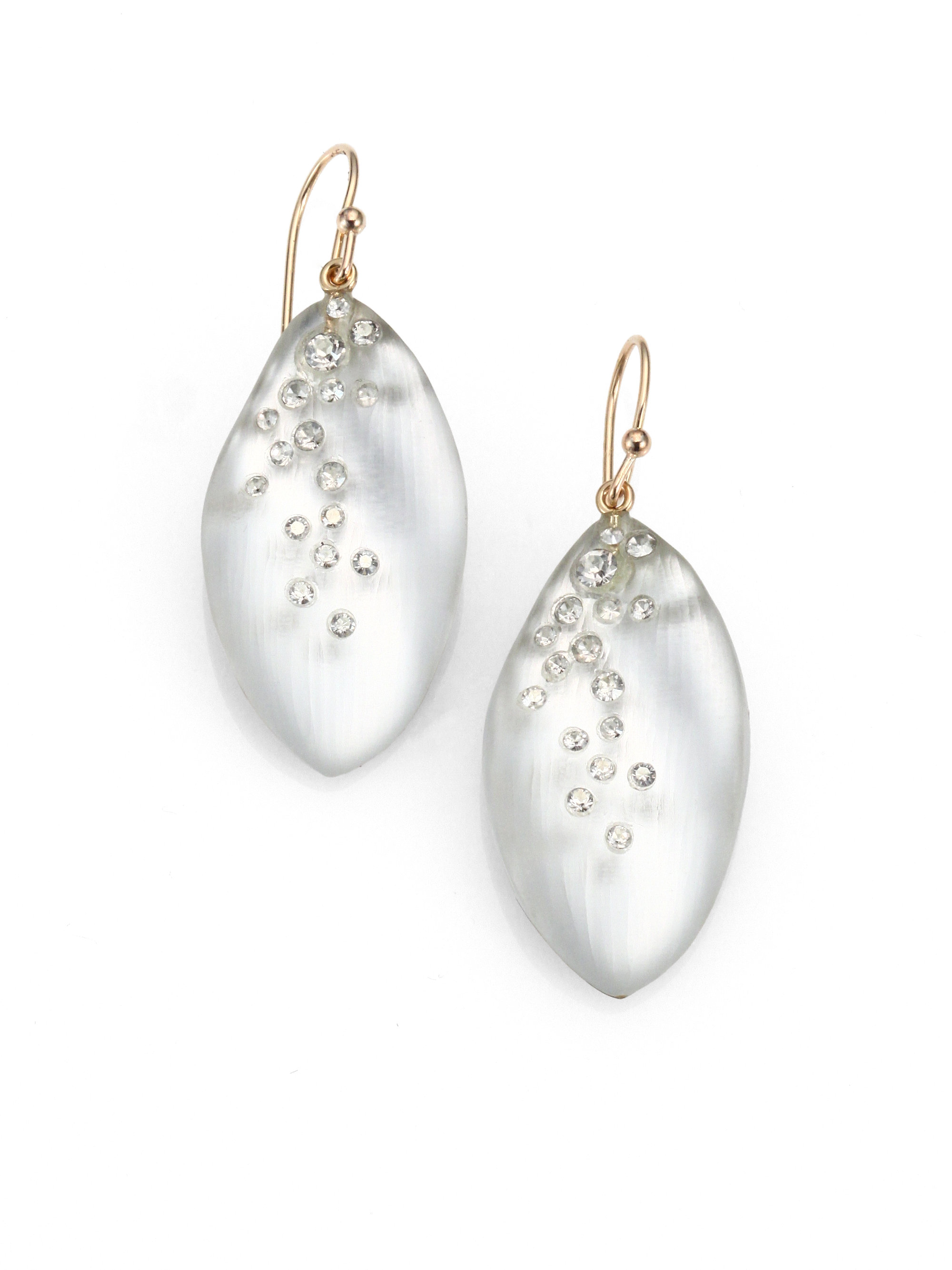 Crystal earrings Alexis Bittar Gold in Crystal - 28040448