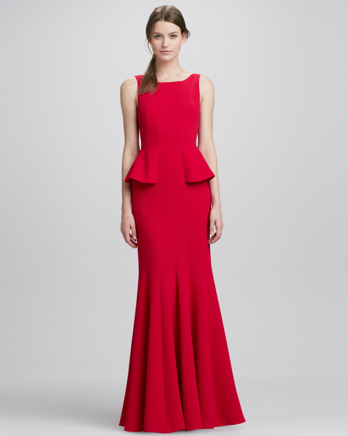 bcbg red gown