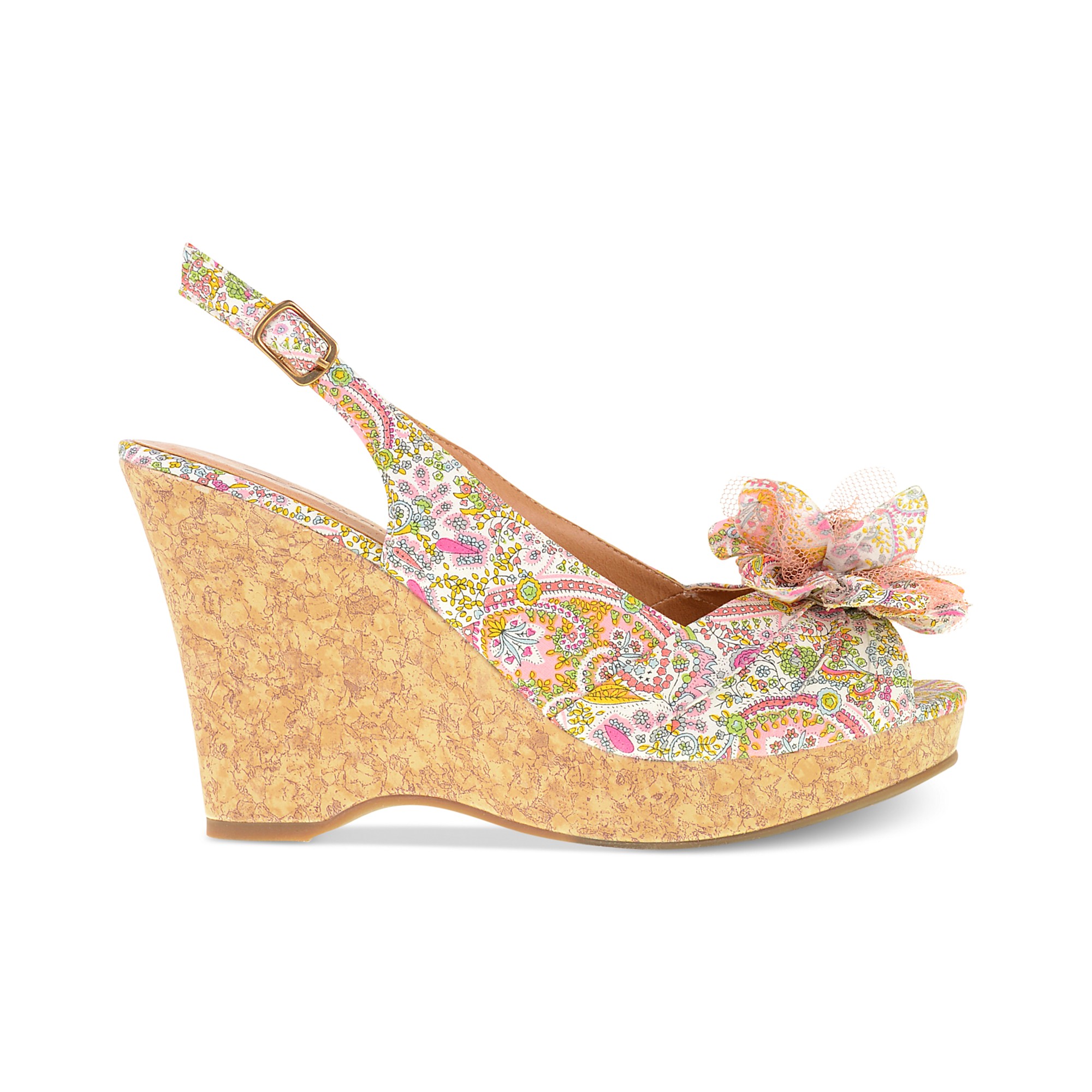 Chinese Laundry Ilena3 Platform Wedge Sandals in Natural - Lyst