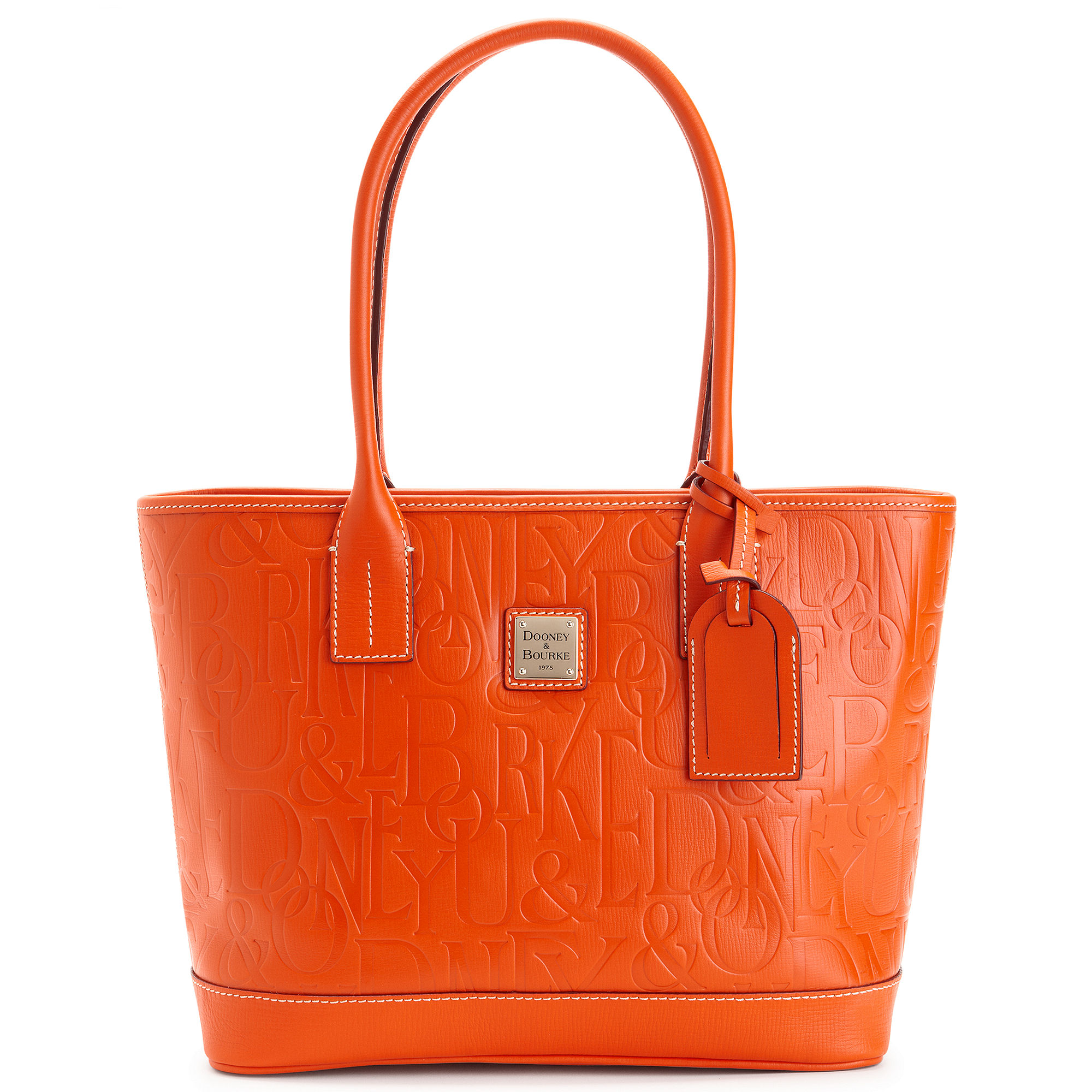 Dooney Bourke Logo Embossed Retro Russel Bag in Orange Lyst