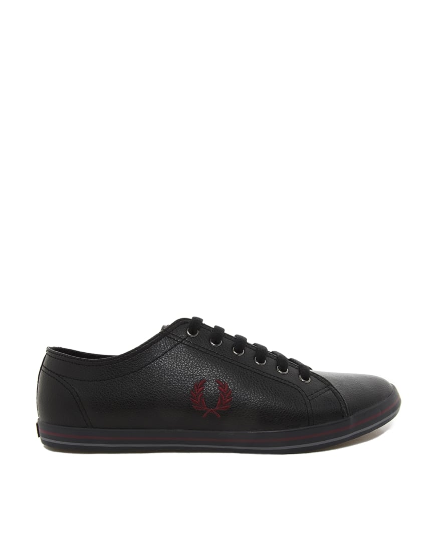 fred perry kingston leather black