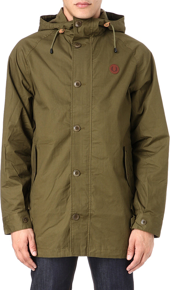 Sciare Bacon Lavori di casa fred perry parka coat portatile Dieci disagio