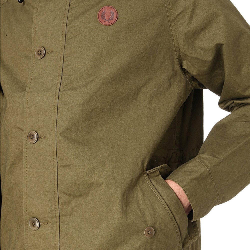 fred perry parka olive