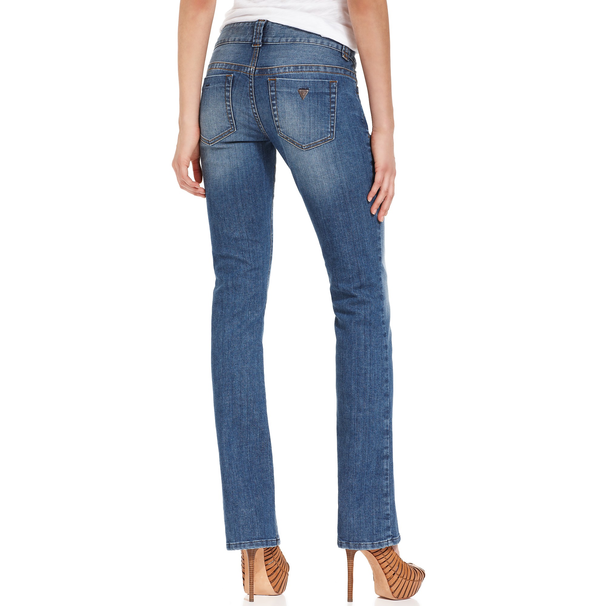 Guess Daredevil Bootcut Jeans in Blue - Lyst