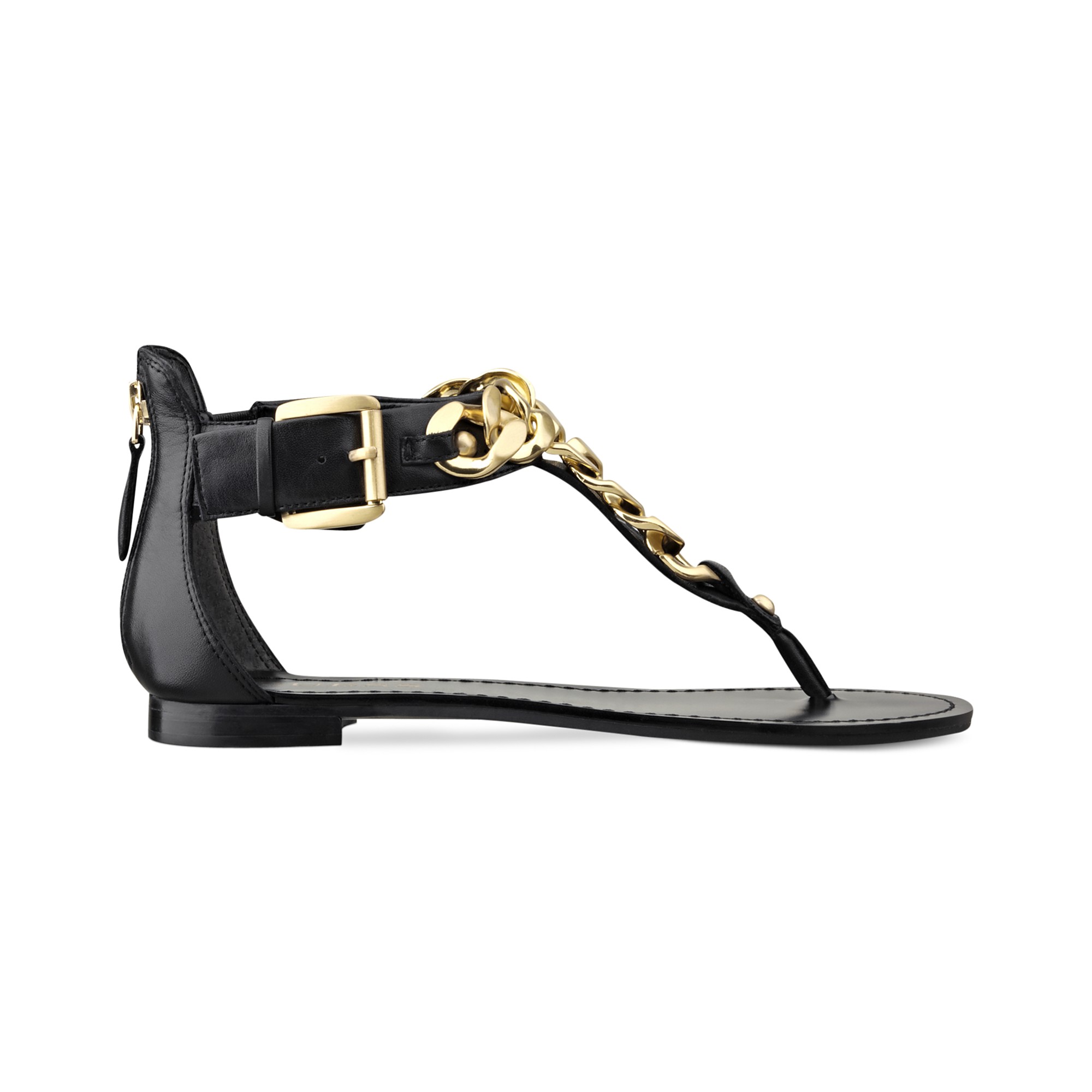 Black and gold thong sandals 2025