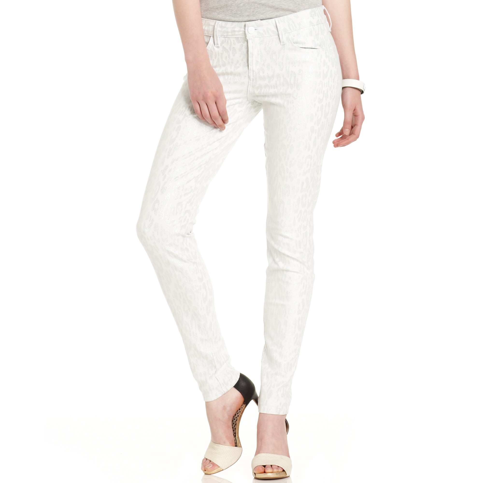 Guess Jeans Brittney Skinny in White - Lyst