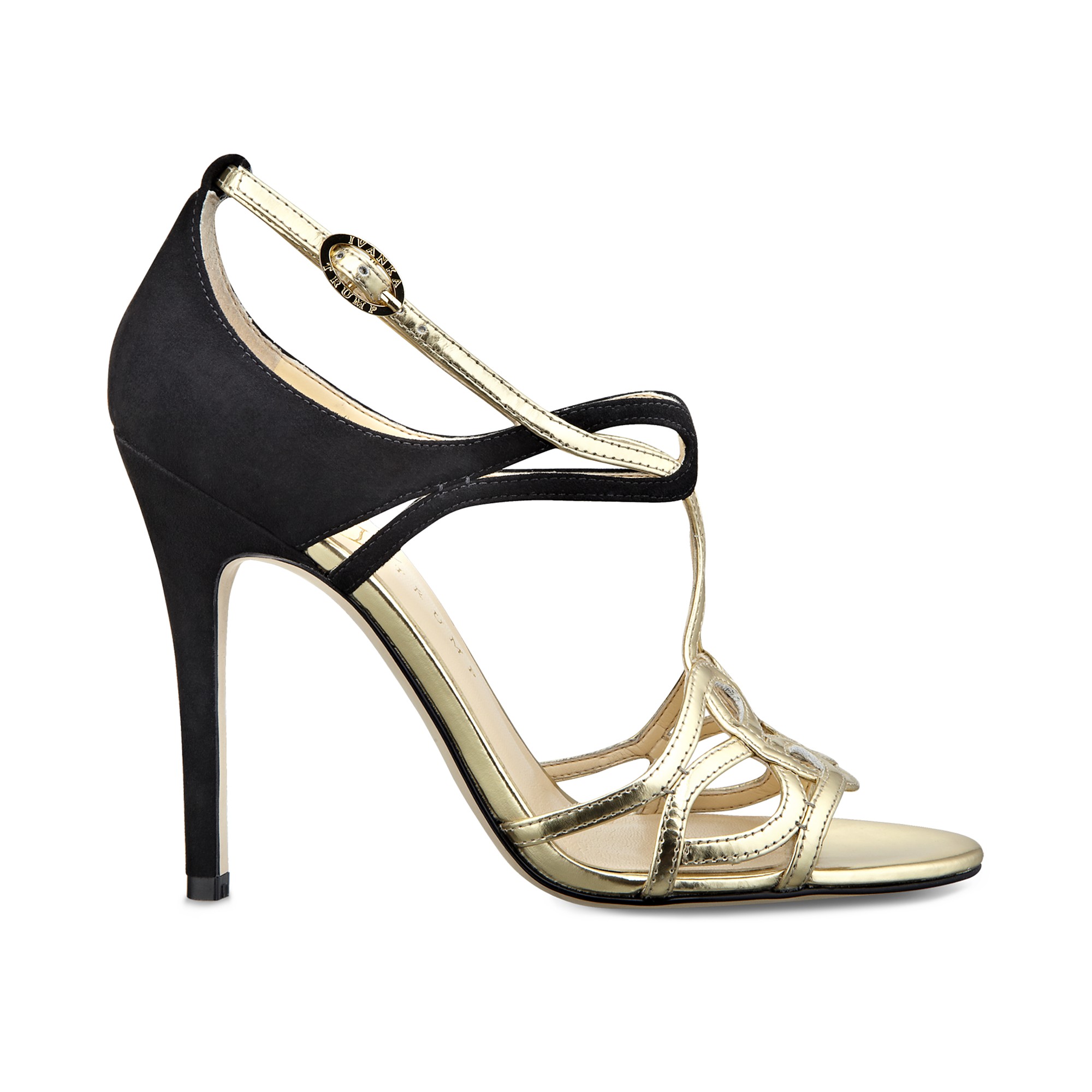 Lyst Ivanka Trump Herly High Heel Evening Sandals in Black