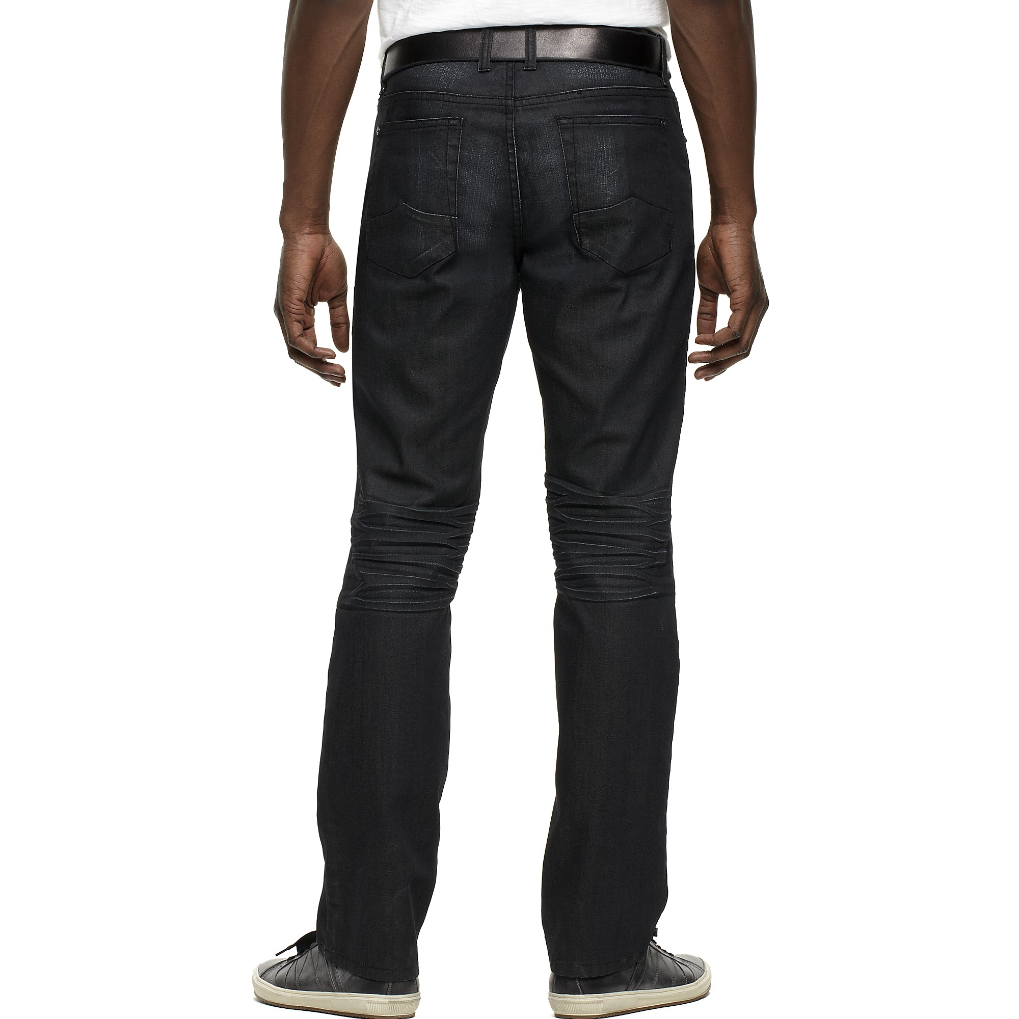 Kenneth Cole Slim Fit Low Rise Stretch Jeans in Black for Men - Lyst