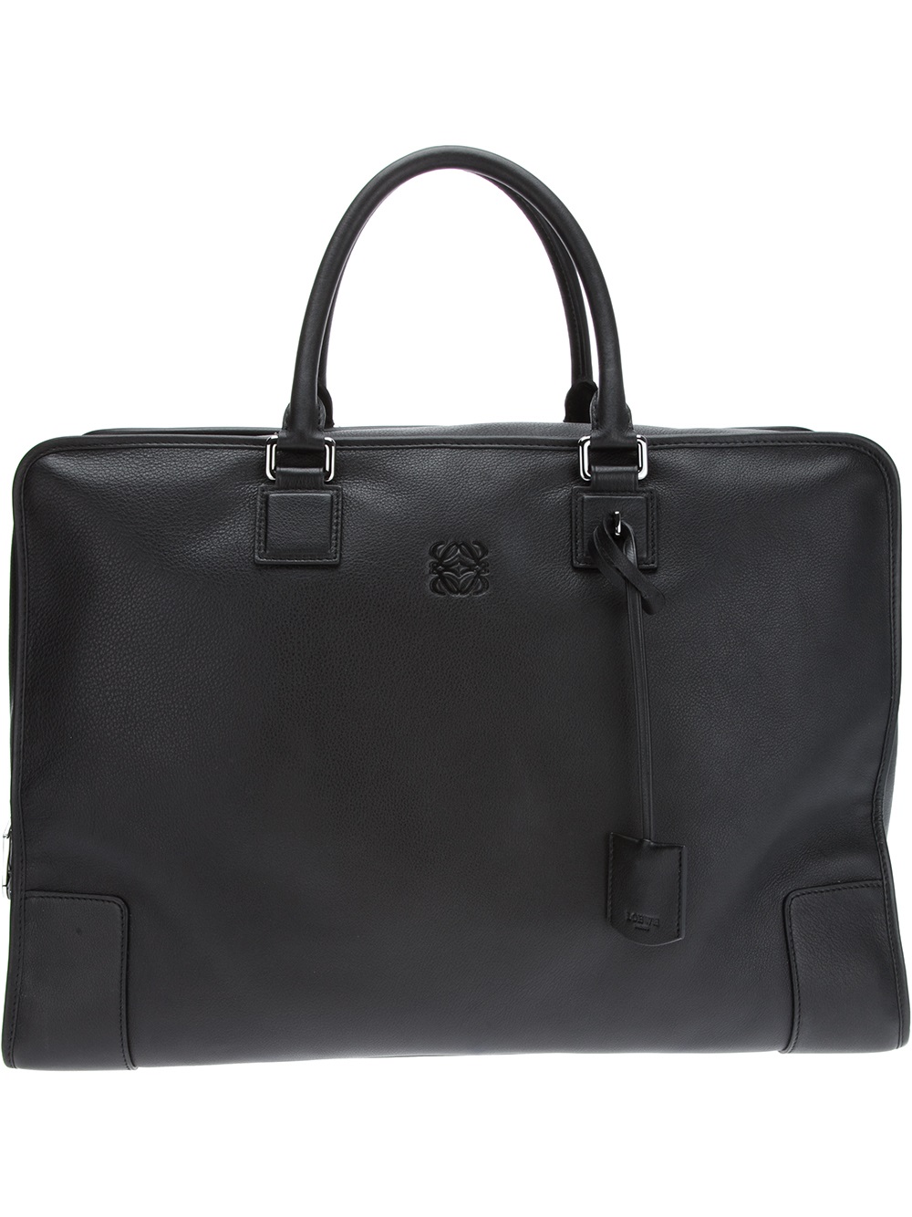 Mens Bags Duffel bags and weekend bags Loewe Amazona 44 Anagram-jacquard And Leather Holdall in Black for Men 
