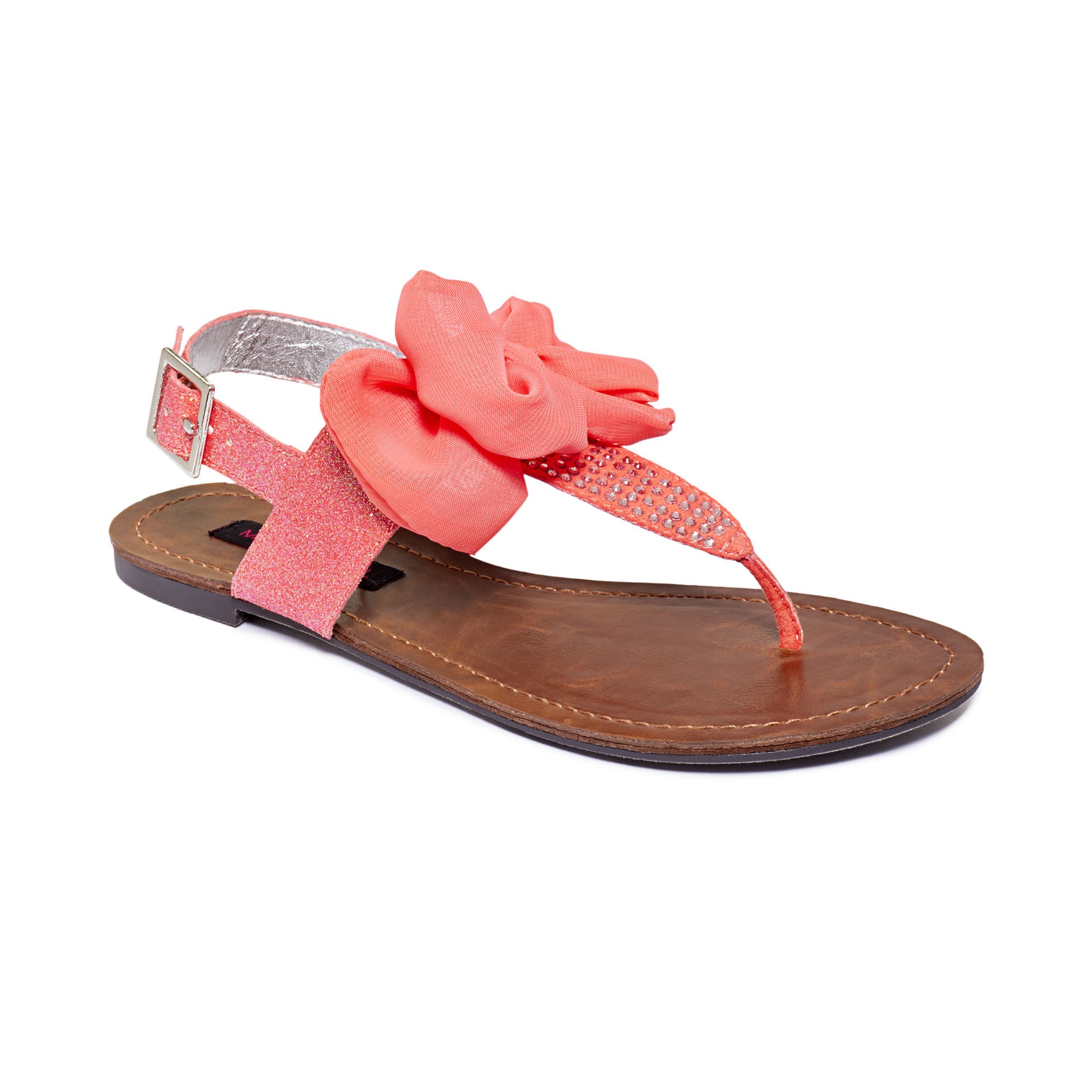 girls coral sandals
