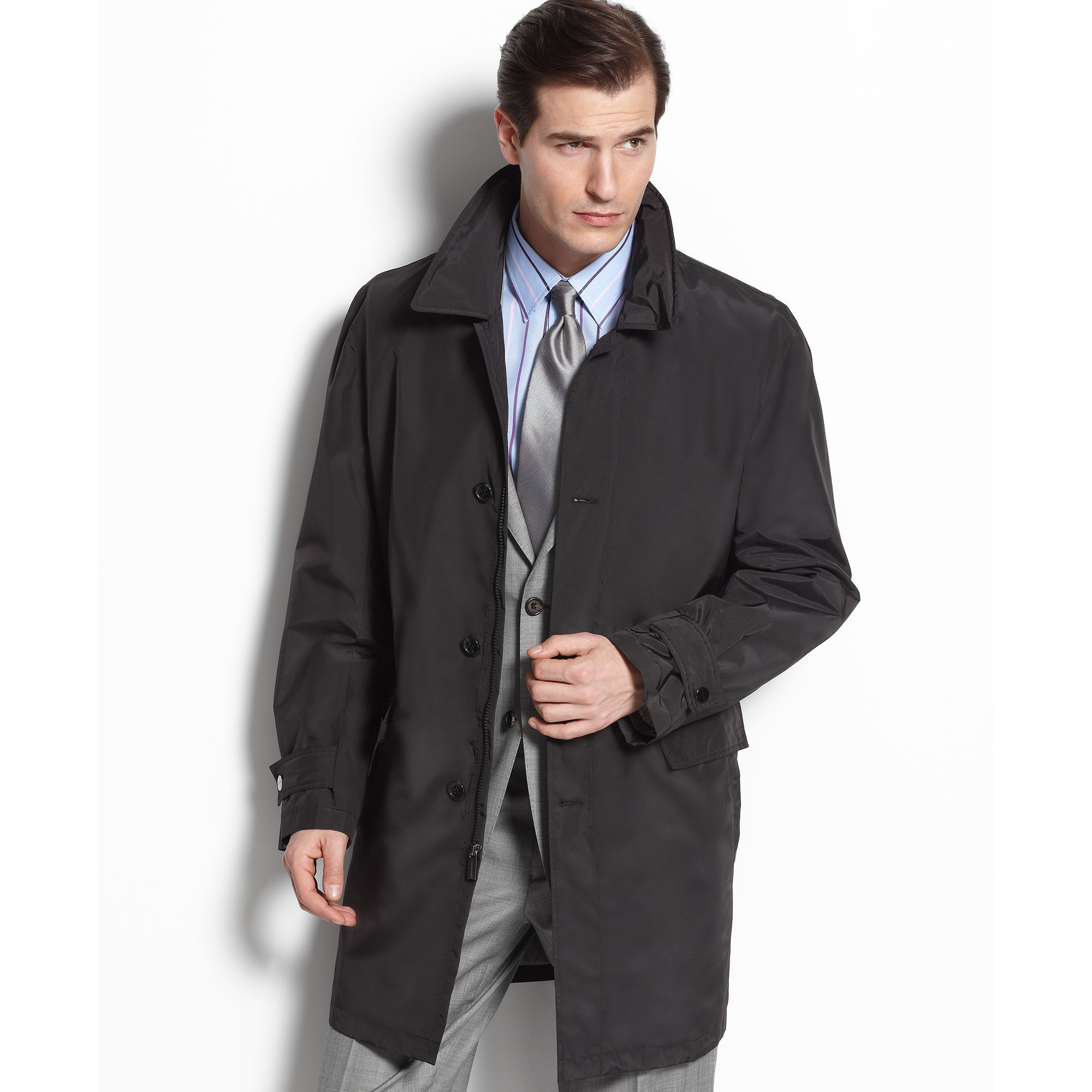 Michael kors Bogota Raincoat in Black for Men | Lyst