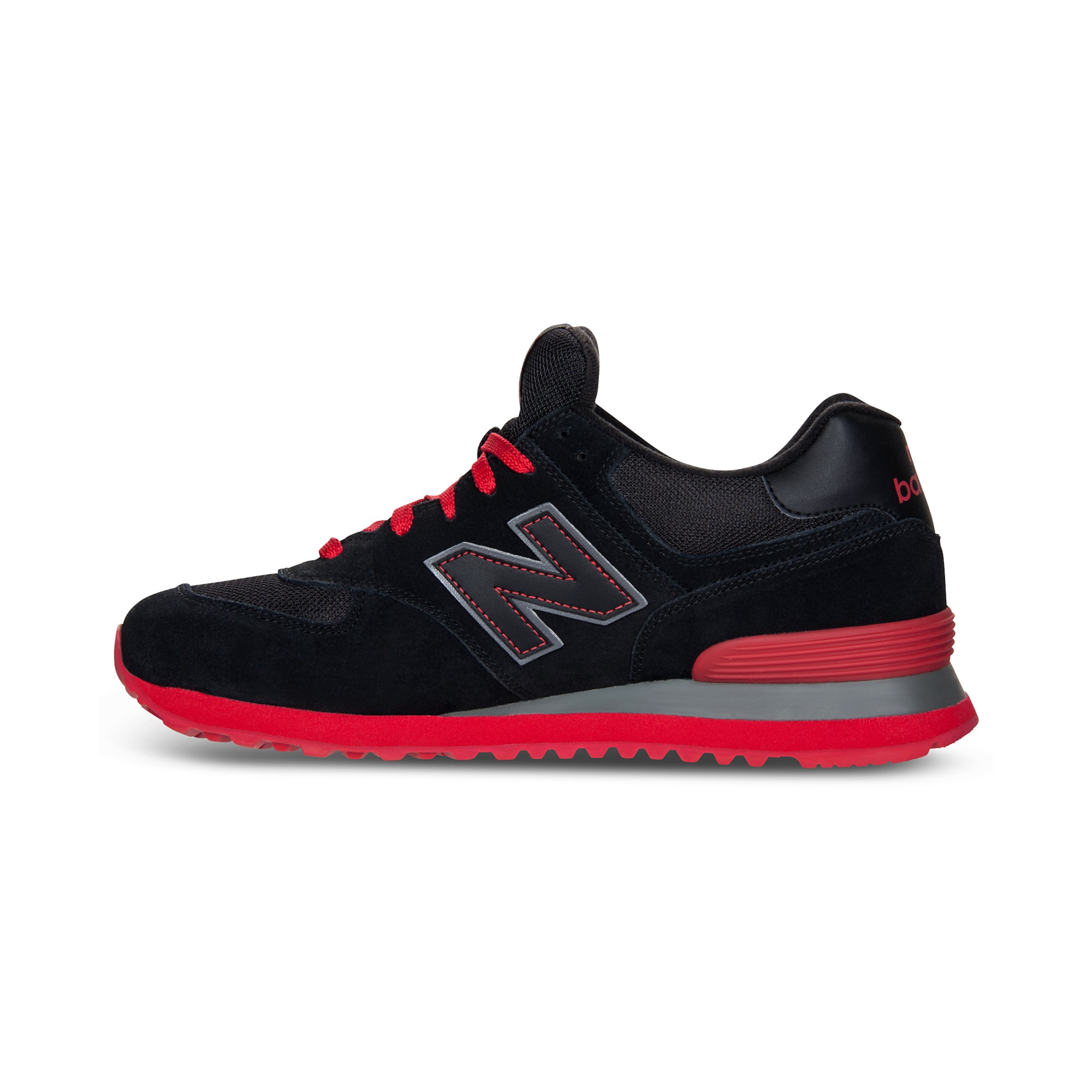 New Balance 574 Sneakers in Black/Red (Red) for Men - Lyst