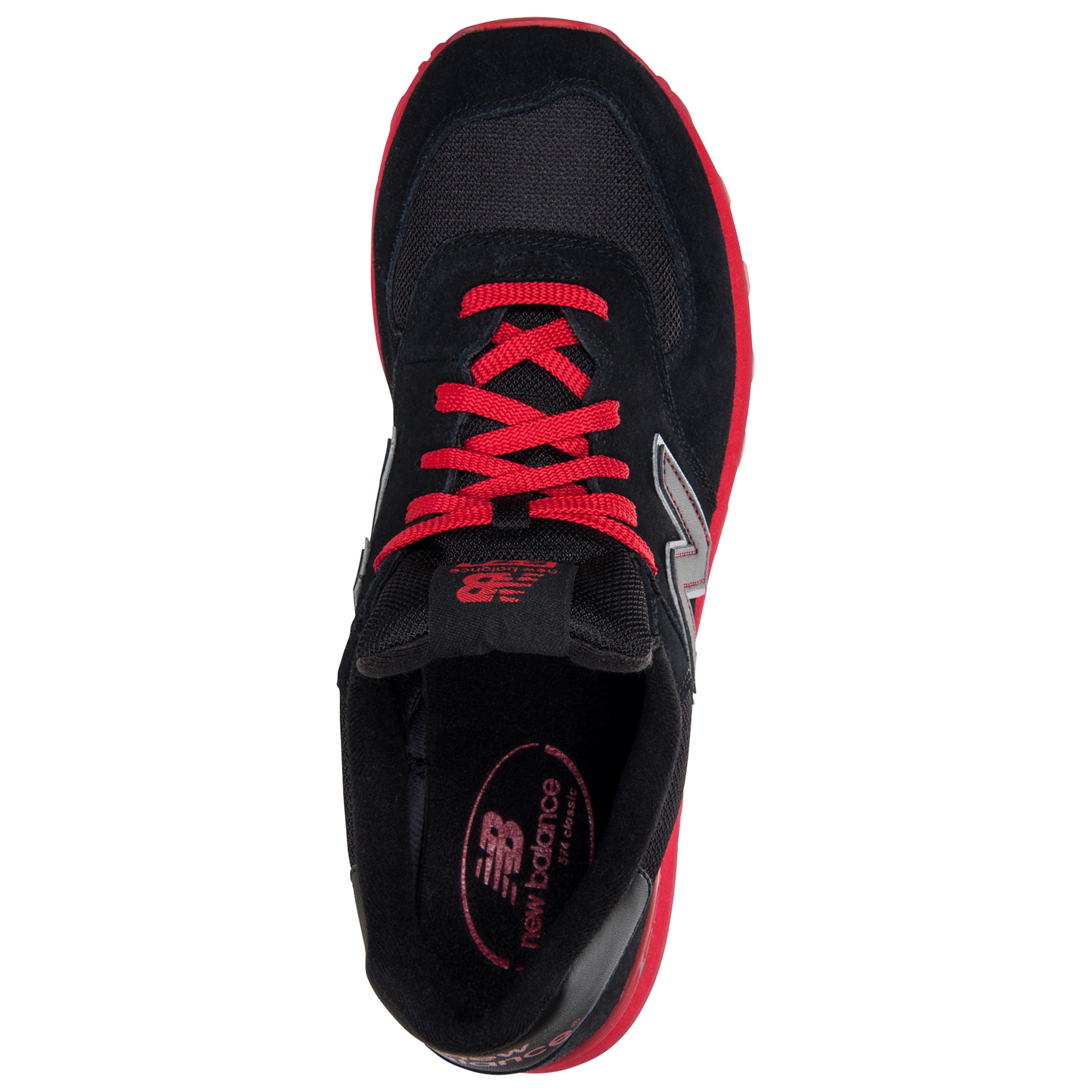 new balance 574 red and black