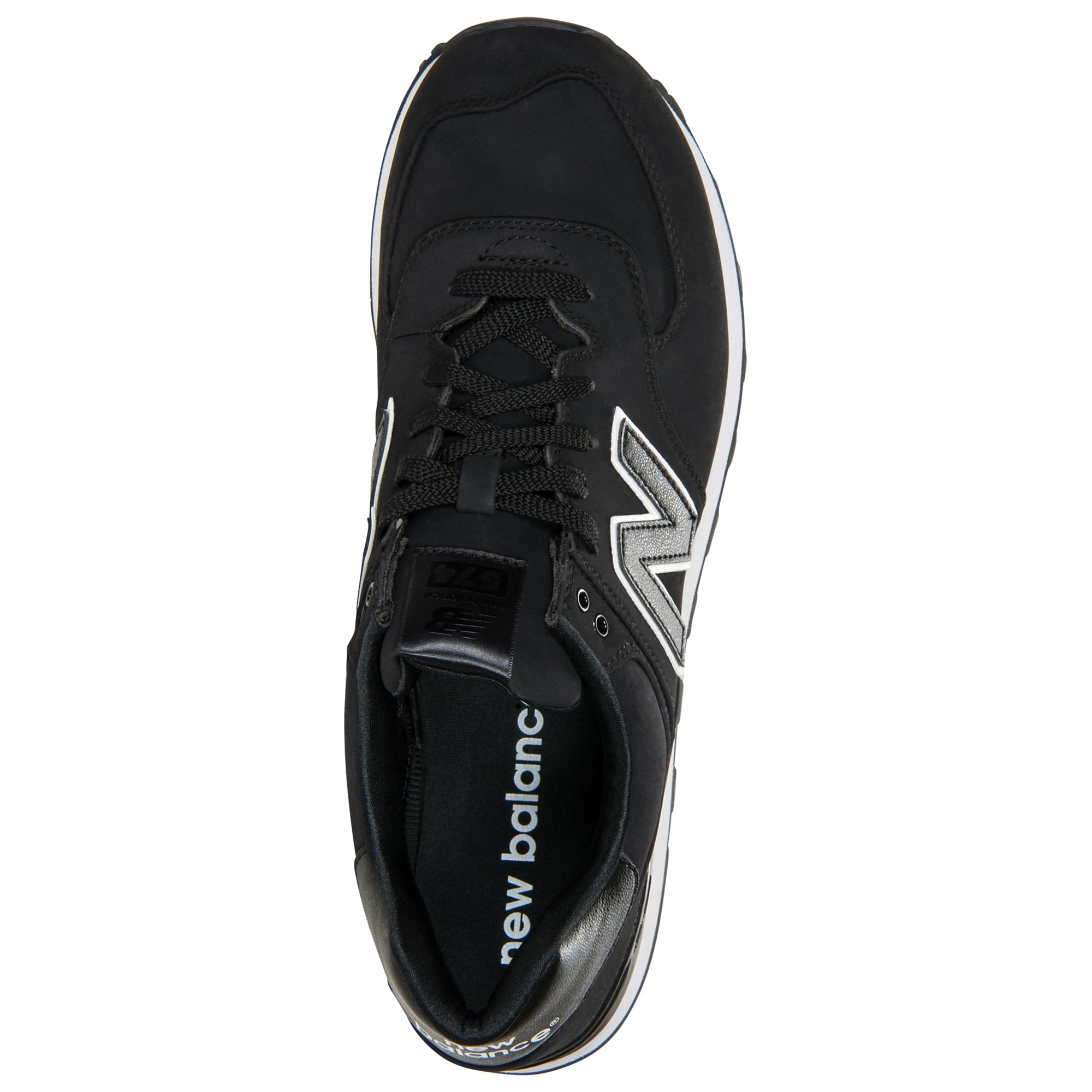 mens black and white new balance