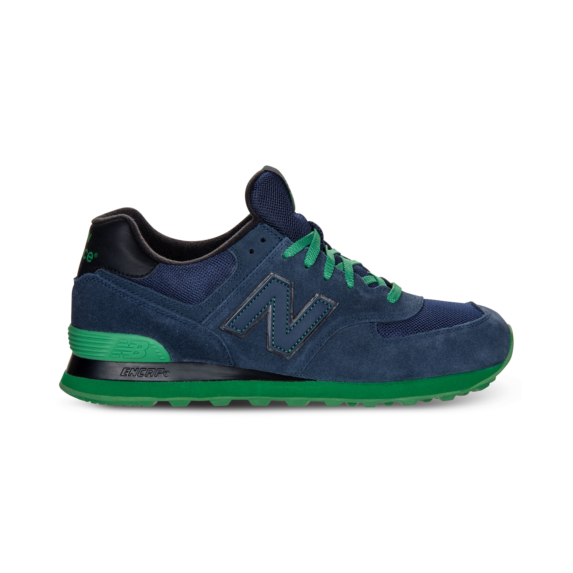 new balance 574 green and blue