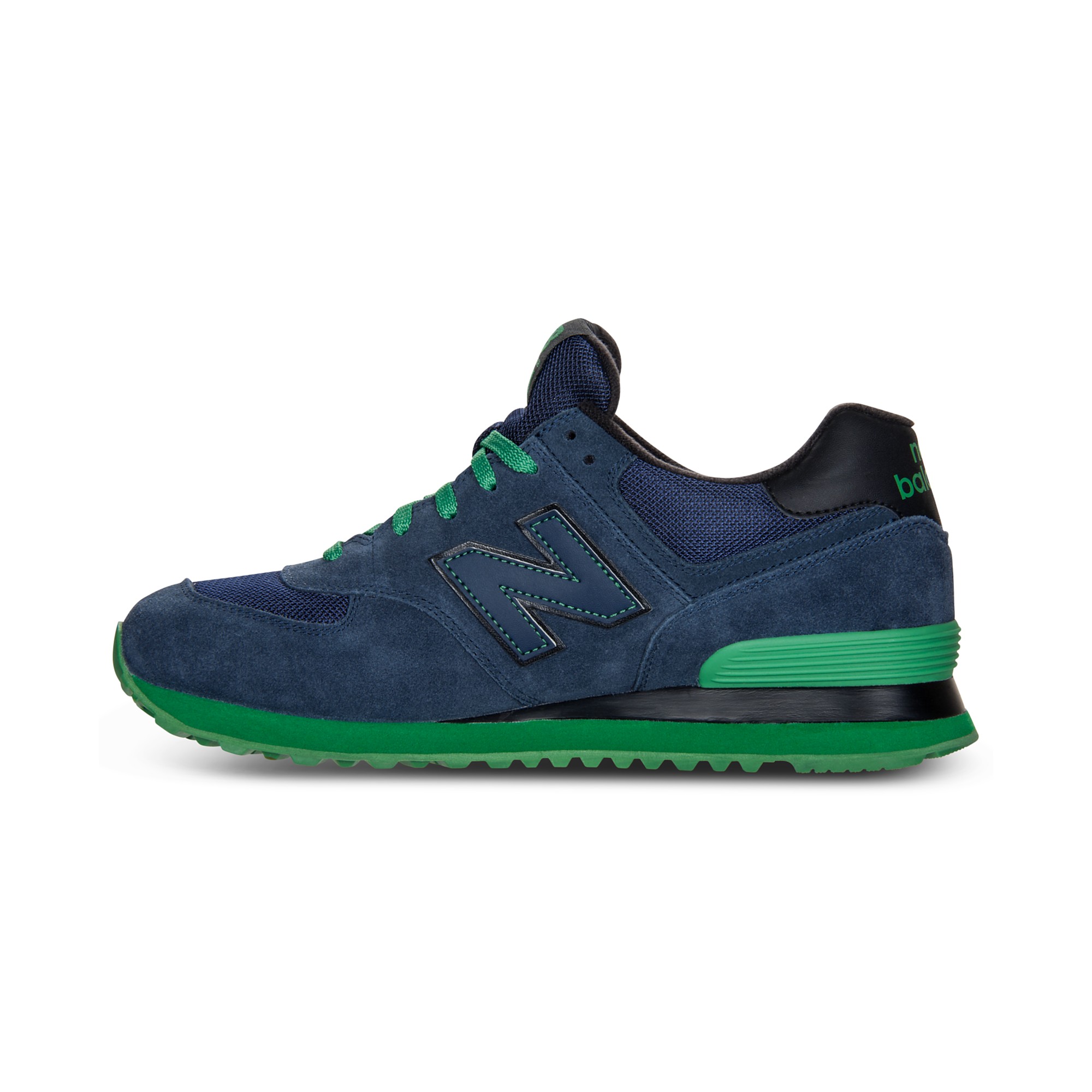 new balance 574 green and blue