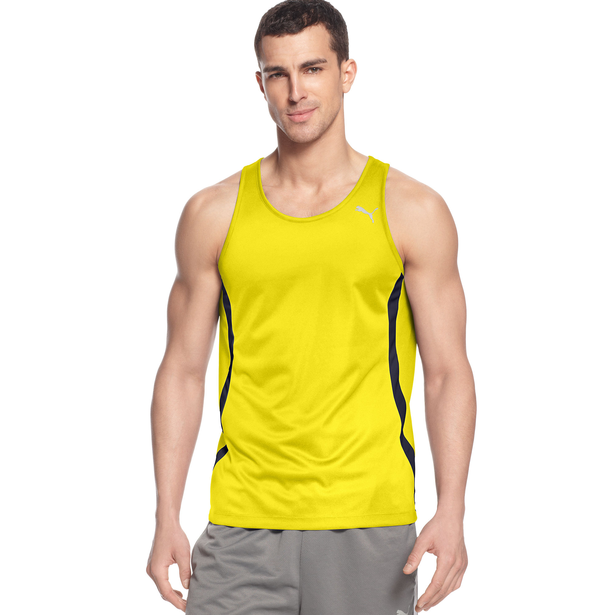 PUMA Coolcell Pe Singlet in Yellow for Men Lyst