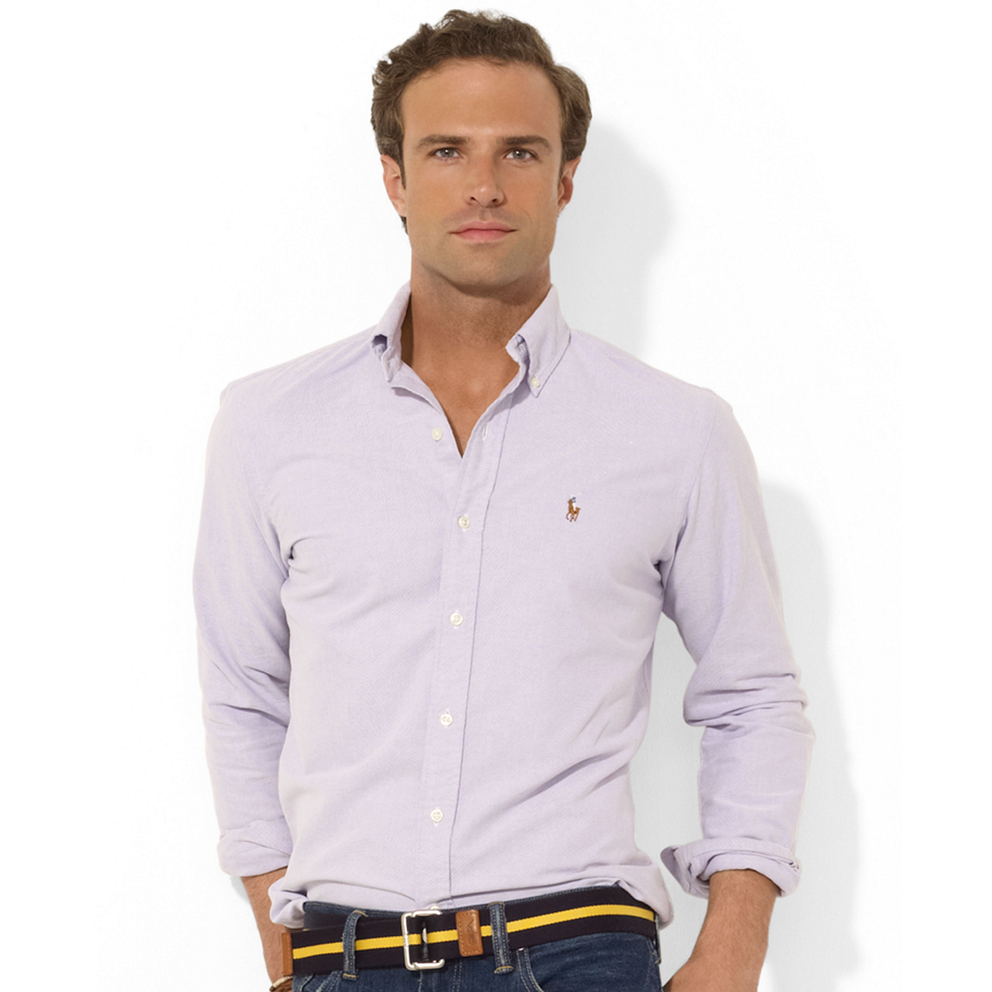 lavender oxford shirt