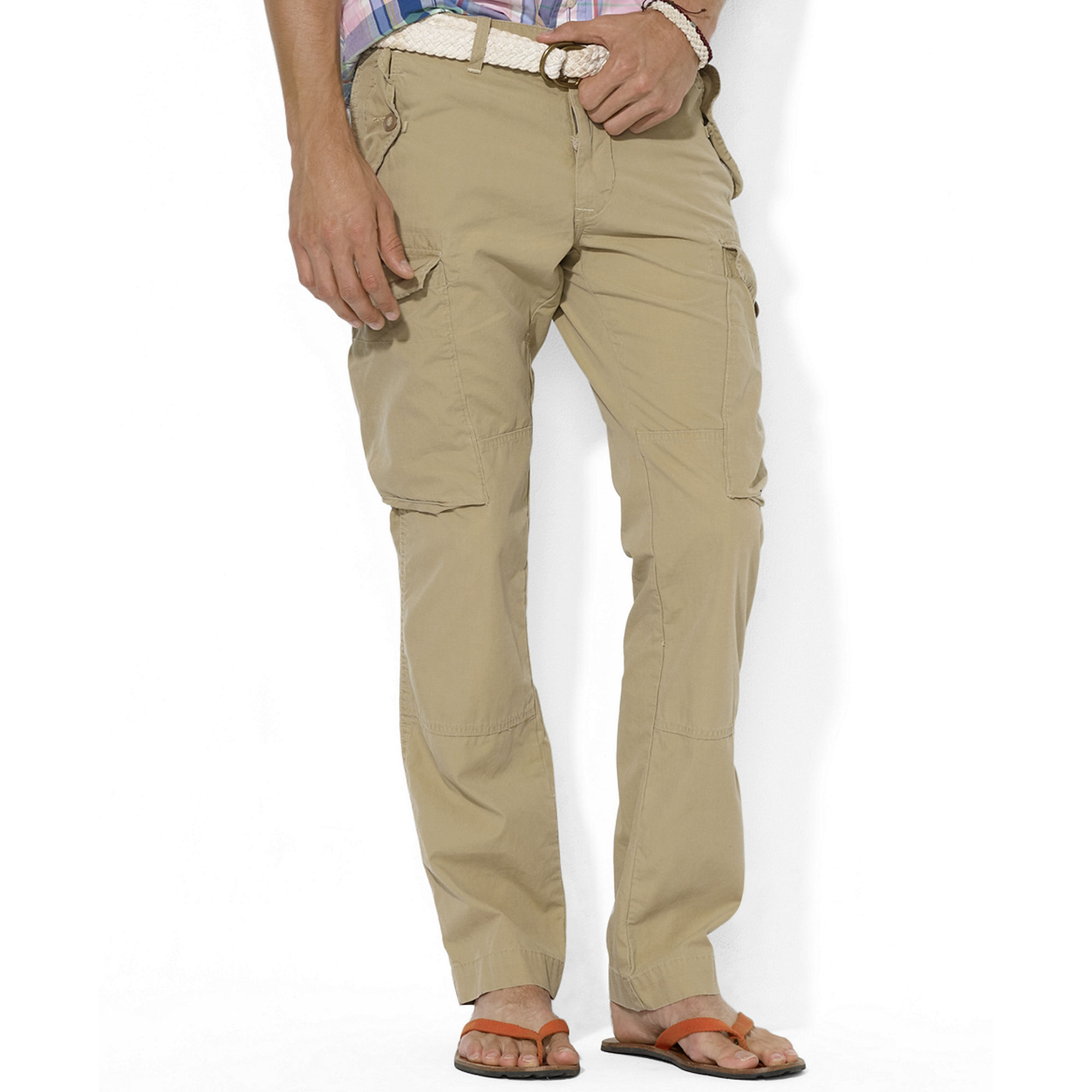 Ralph Lauren Canadian Cargo Pants in Khaki for Men (Desert Tan) | Lyst