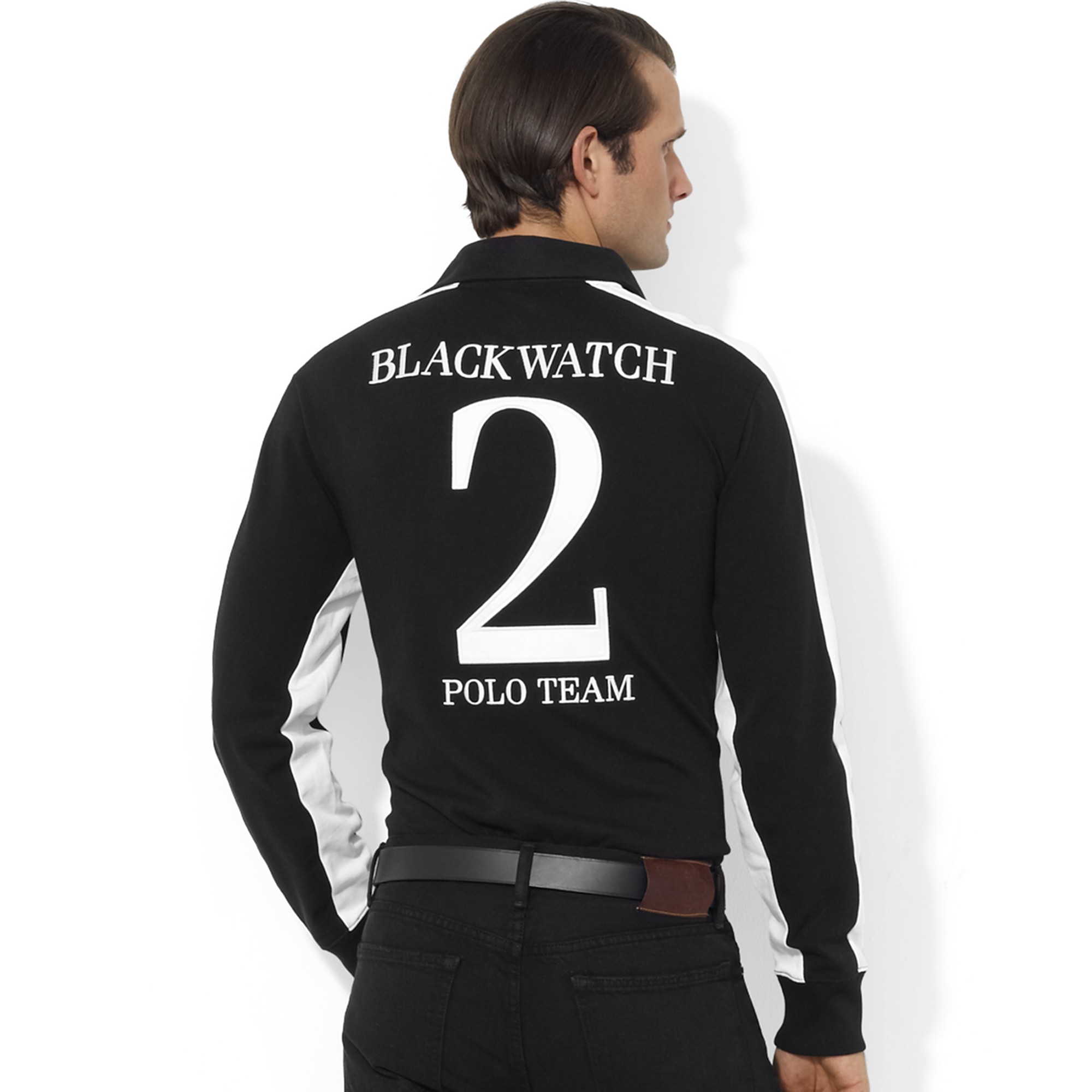 black watch polo team long sleeve
