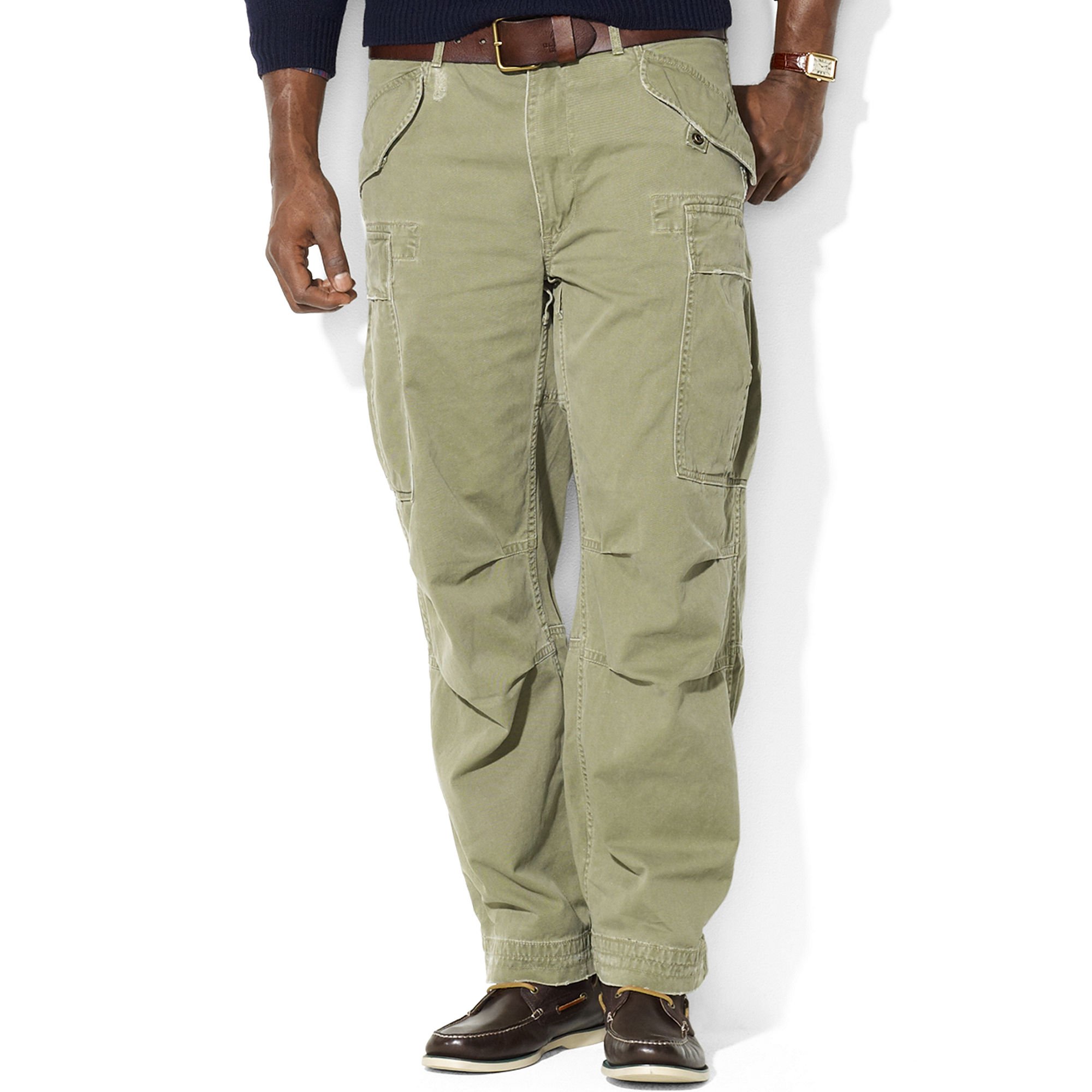 Ralph lauren Rugged Fatigue Chino Pants in Green for Men | Lyst