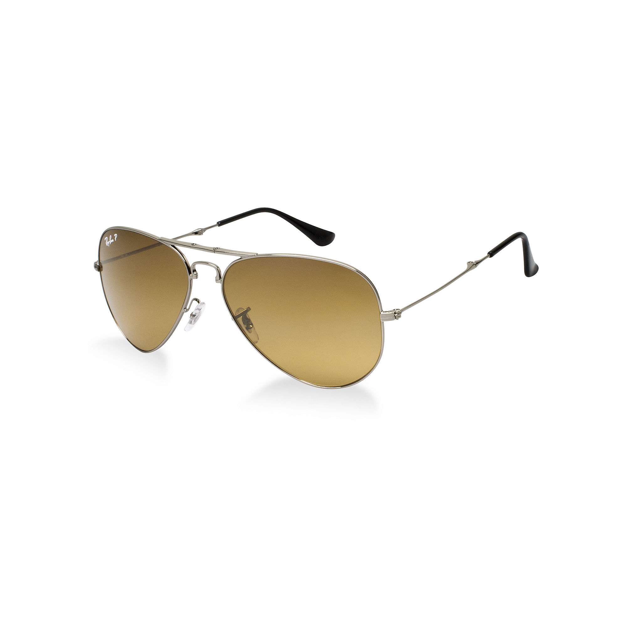 RayBan Brown Folding Aviator 58 Lyst