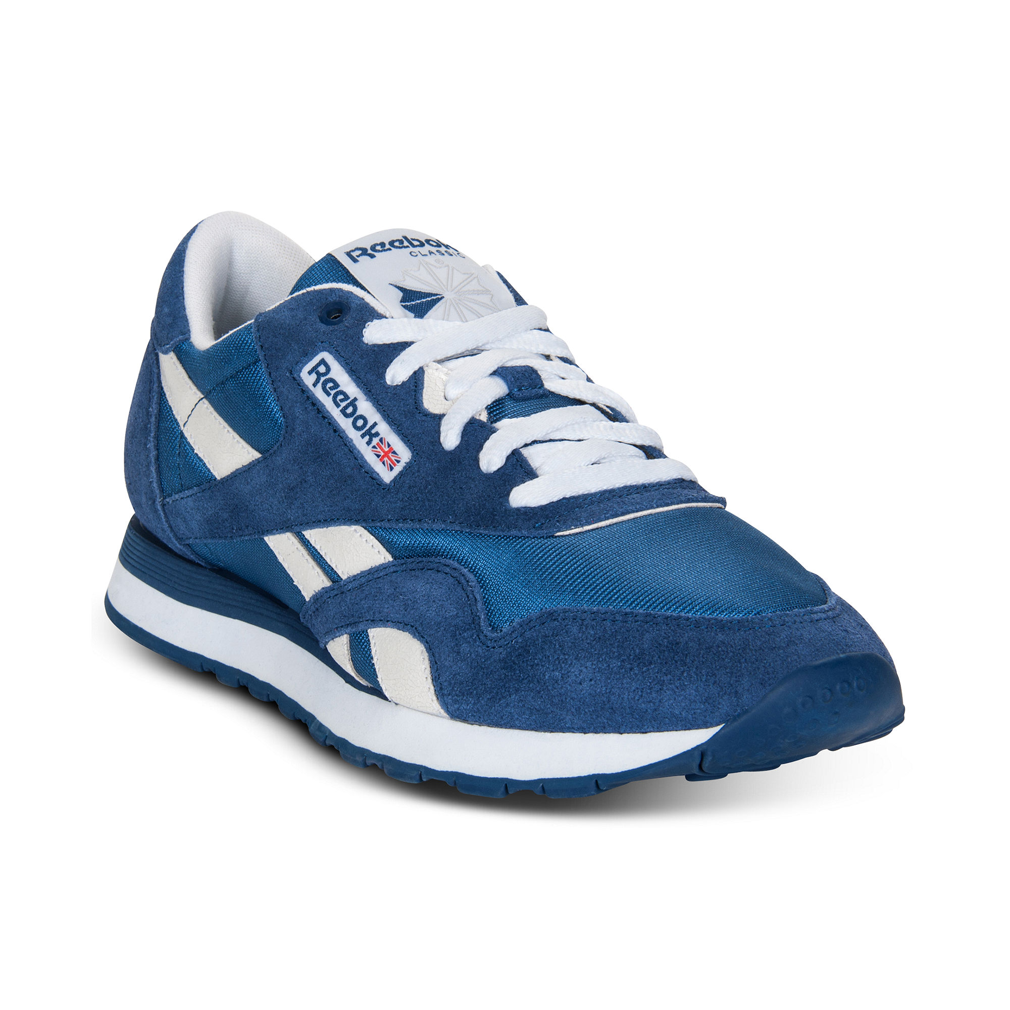 Reebok Classic Nylon Casual Sneakers in Blue for Men (CLUB BLUE/WHITE ...
