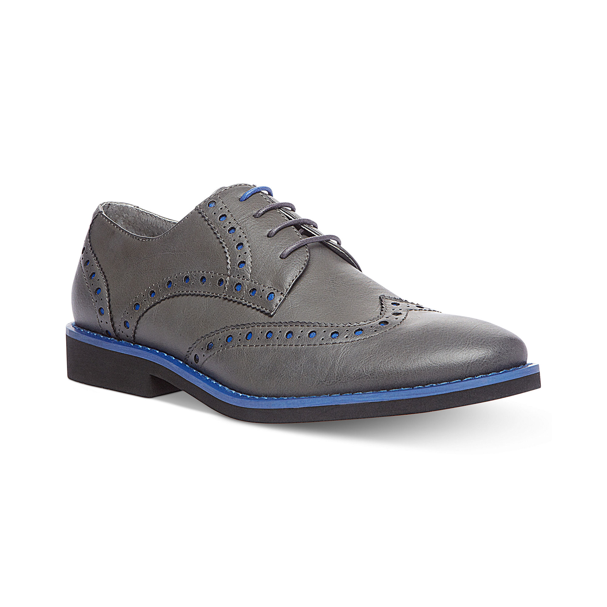 Steve Madden Lokust Wingtip Shoes in Gray for Men | Lyst