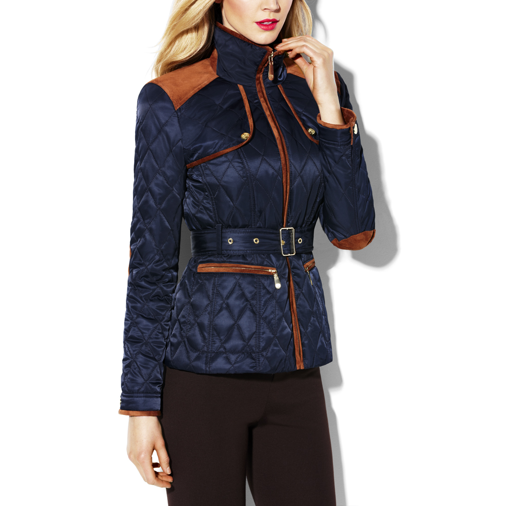 Vince Camuto Transitional Quilted Jacket in Dark Navy ...