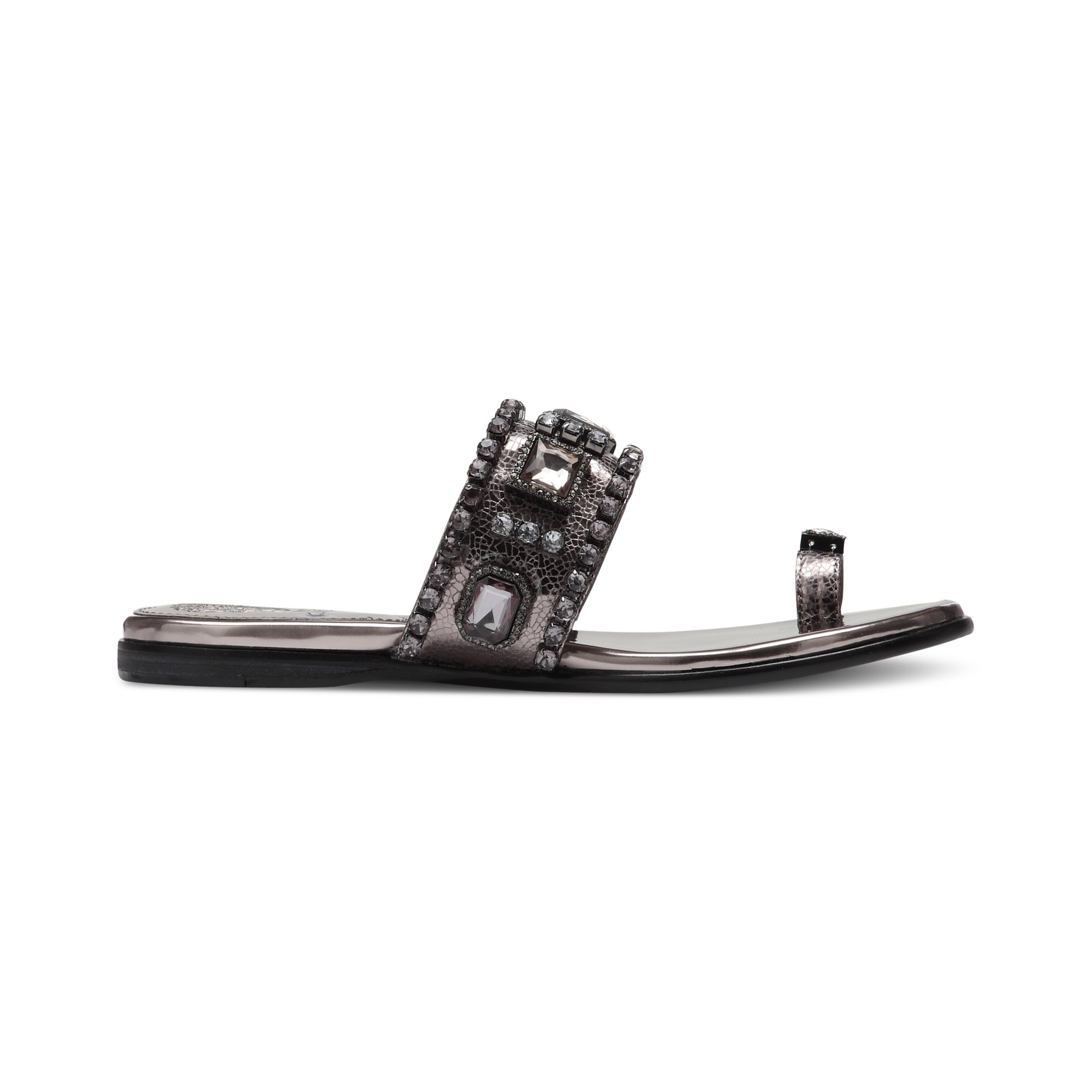 Vince Camuto Analisa Toe Thong Sandals in Steel (Black) - Lyst