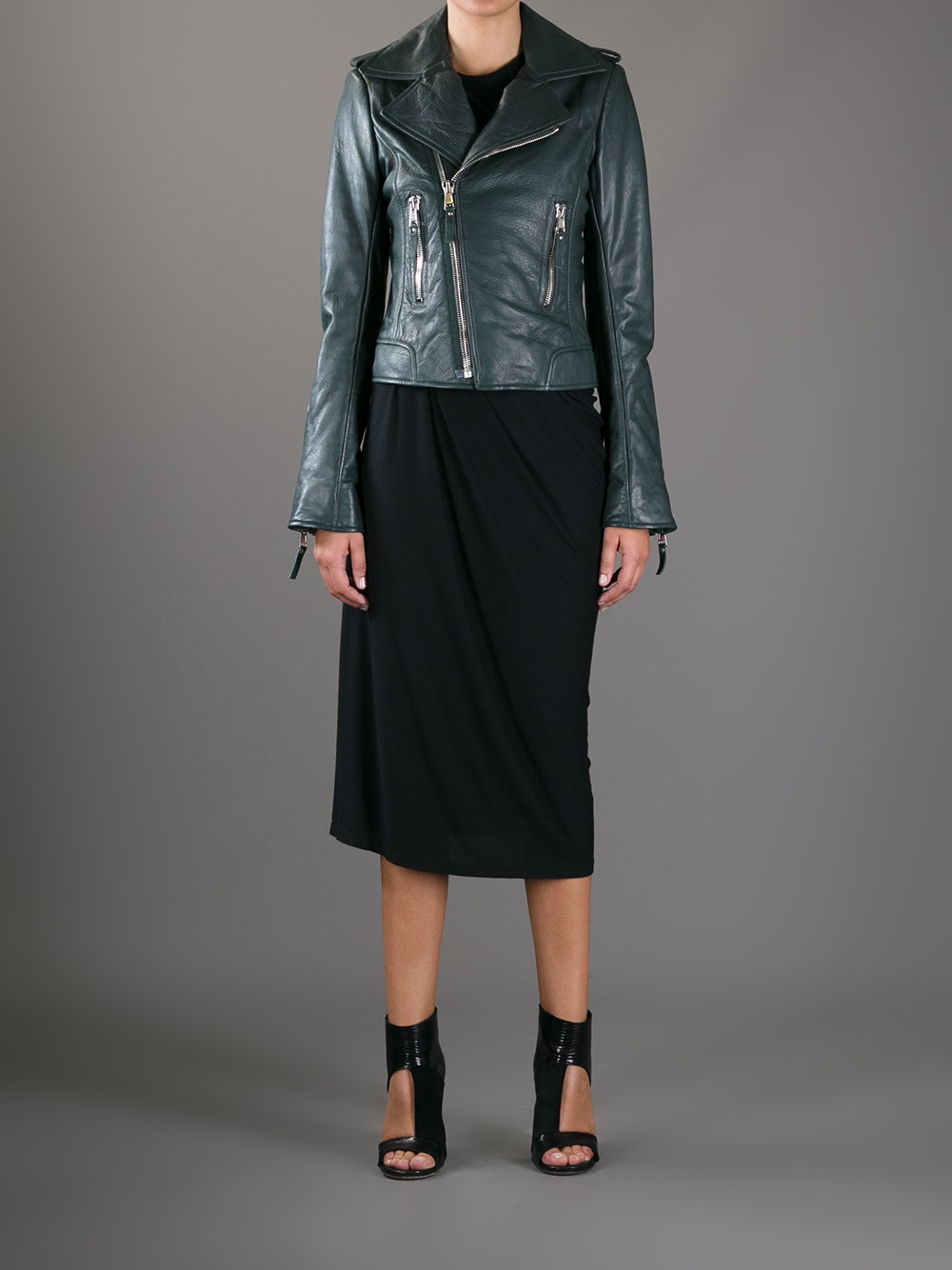 Balenciaga Leather Jacket - Lyst