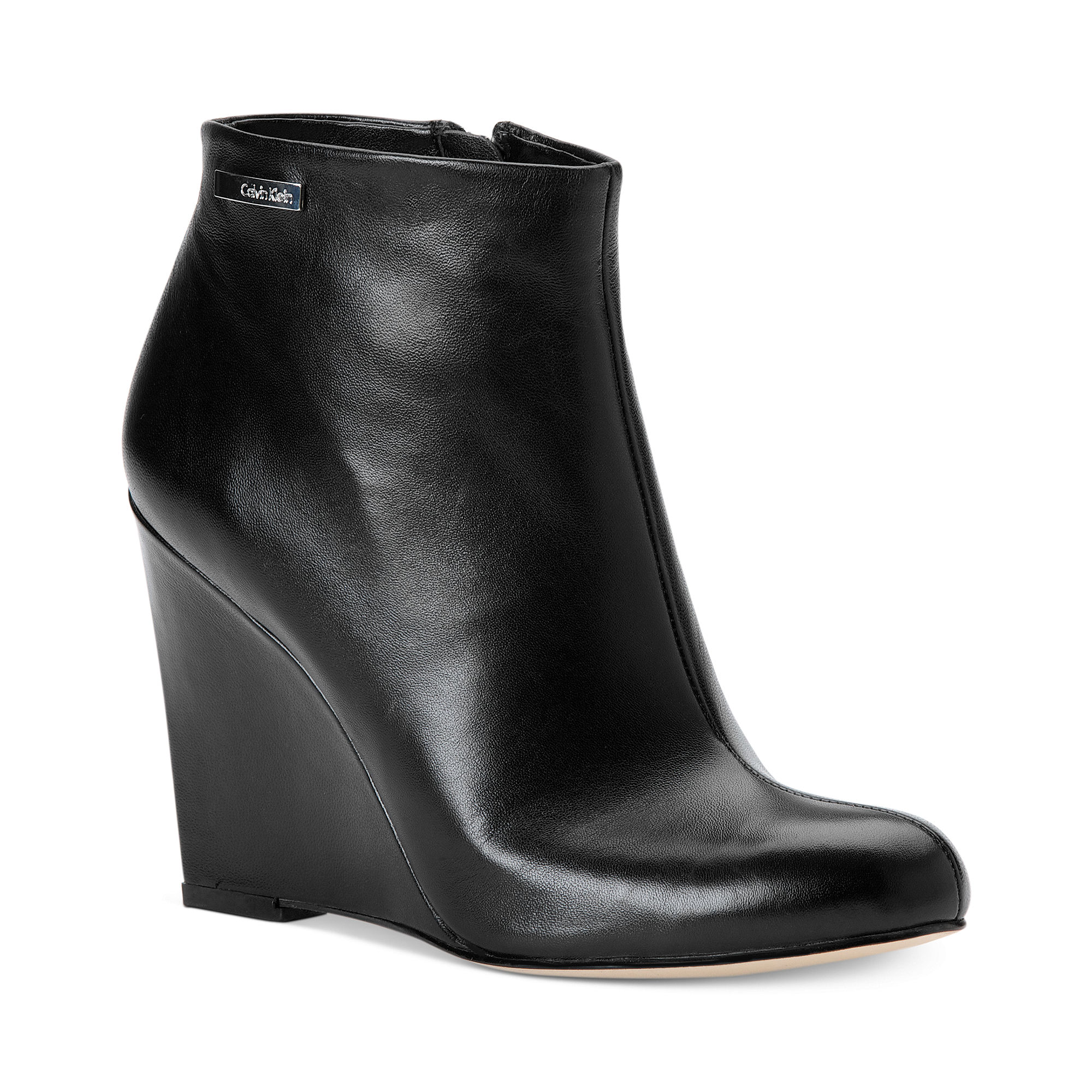Calvin klein wedge boots sales