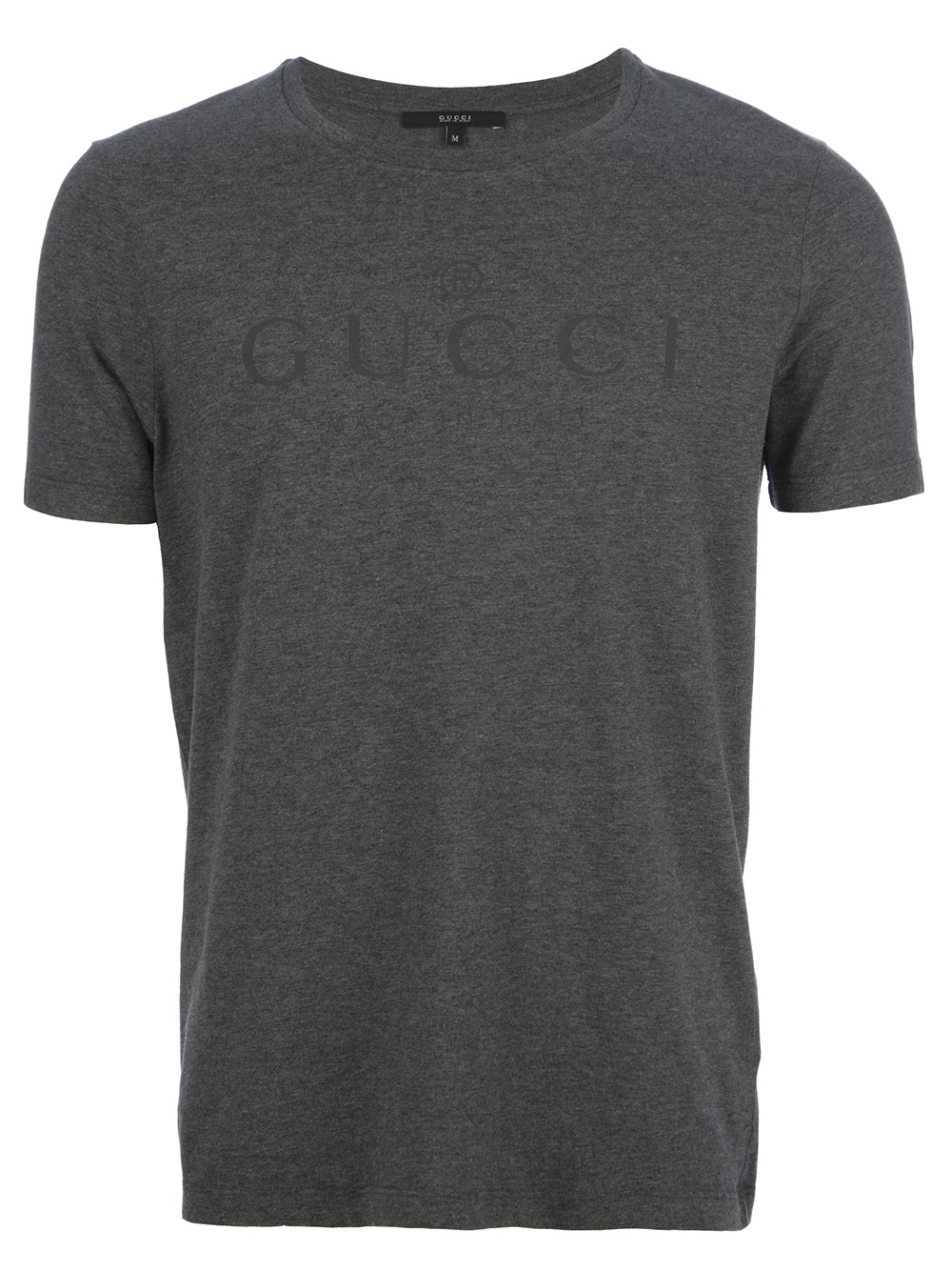 Gucci Logo Print Tshirt in Grey (Gray) for Men - Lyst