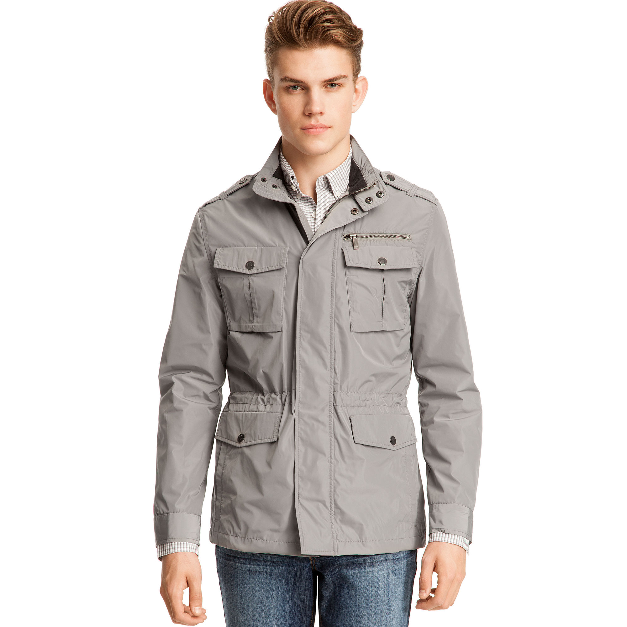 Lyst Cole Reaction Four Pocket Anorak Jacket in Gray for Men